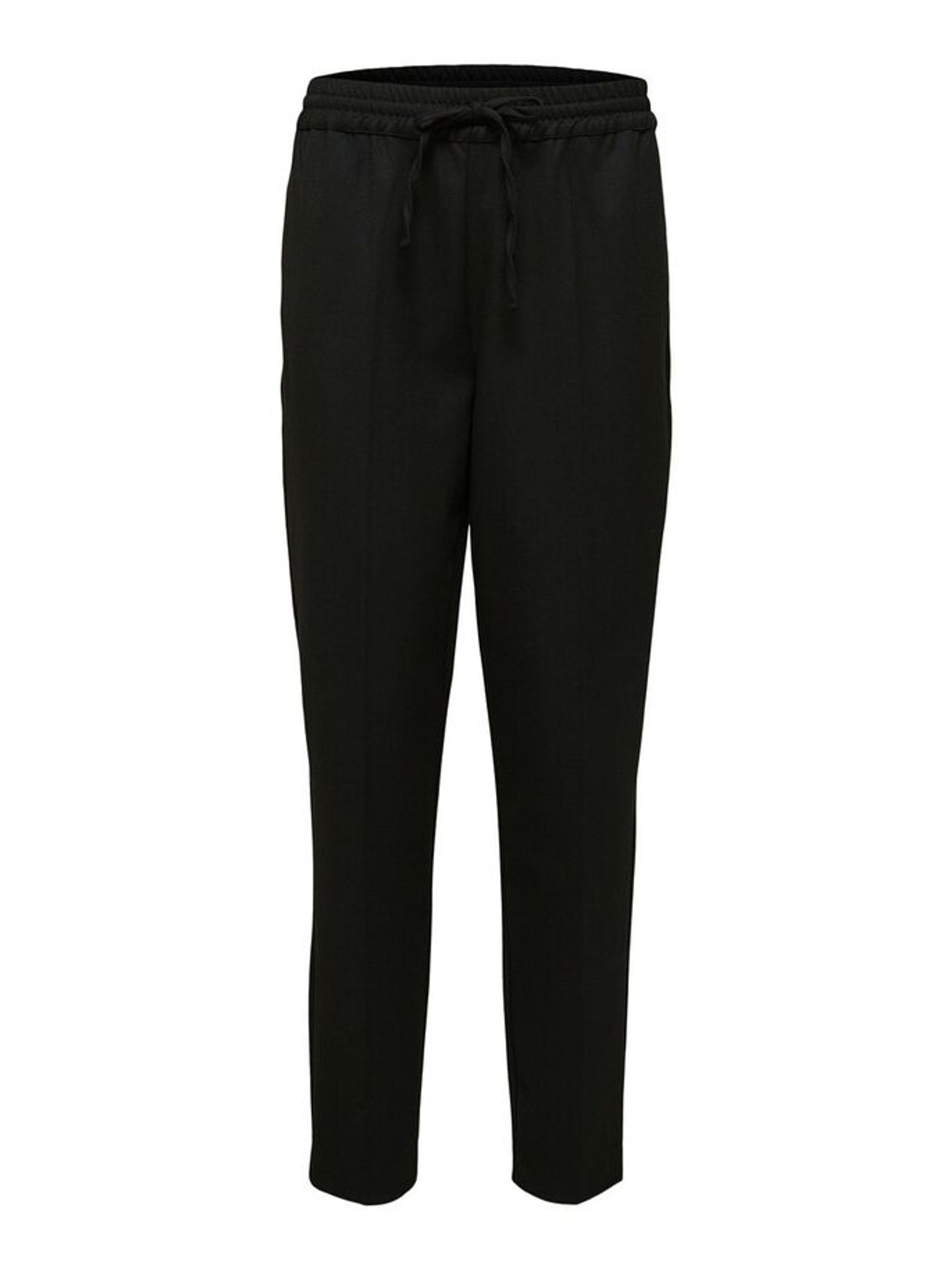 Selected Femme - Broeken - SLFJulie MW Comfort Straight Pants - Black