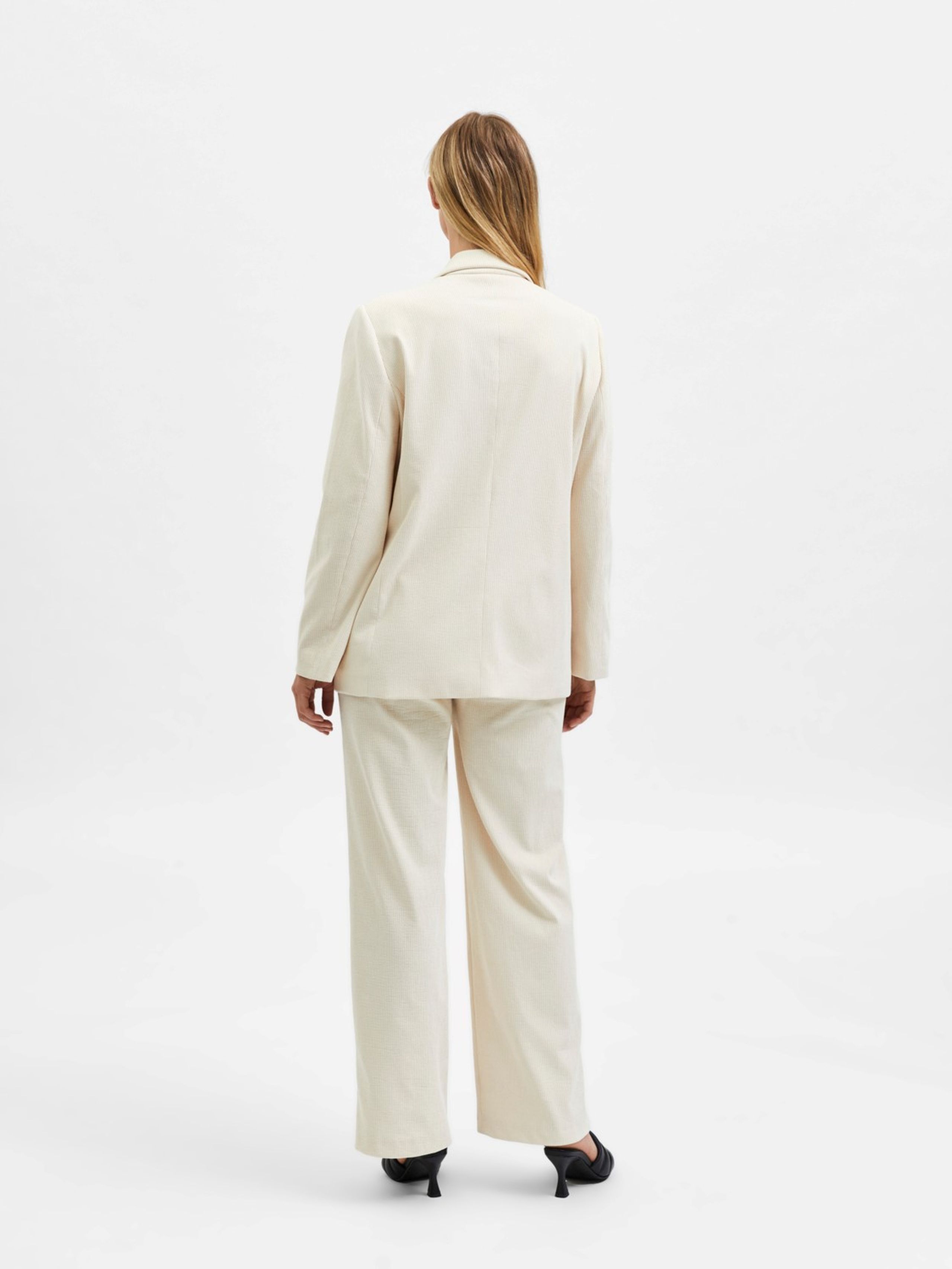 Selected Femme - Bukser - SLFZoey MW Pant EX - Sandshell