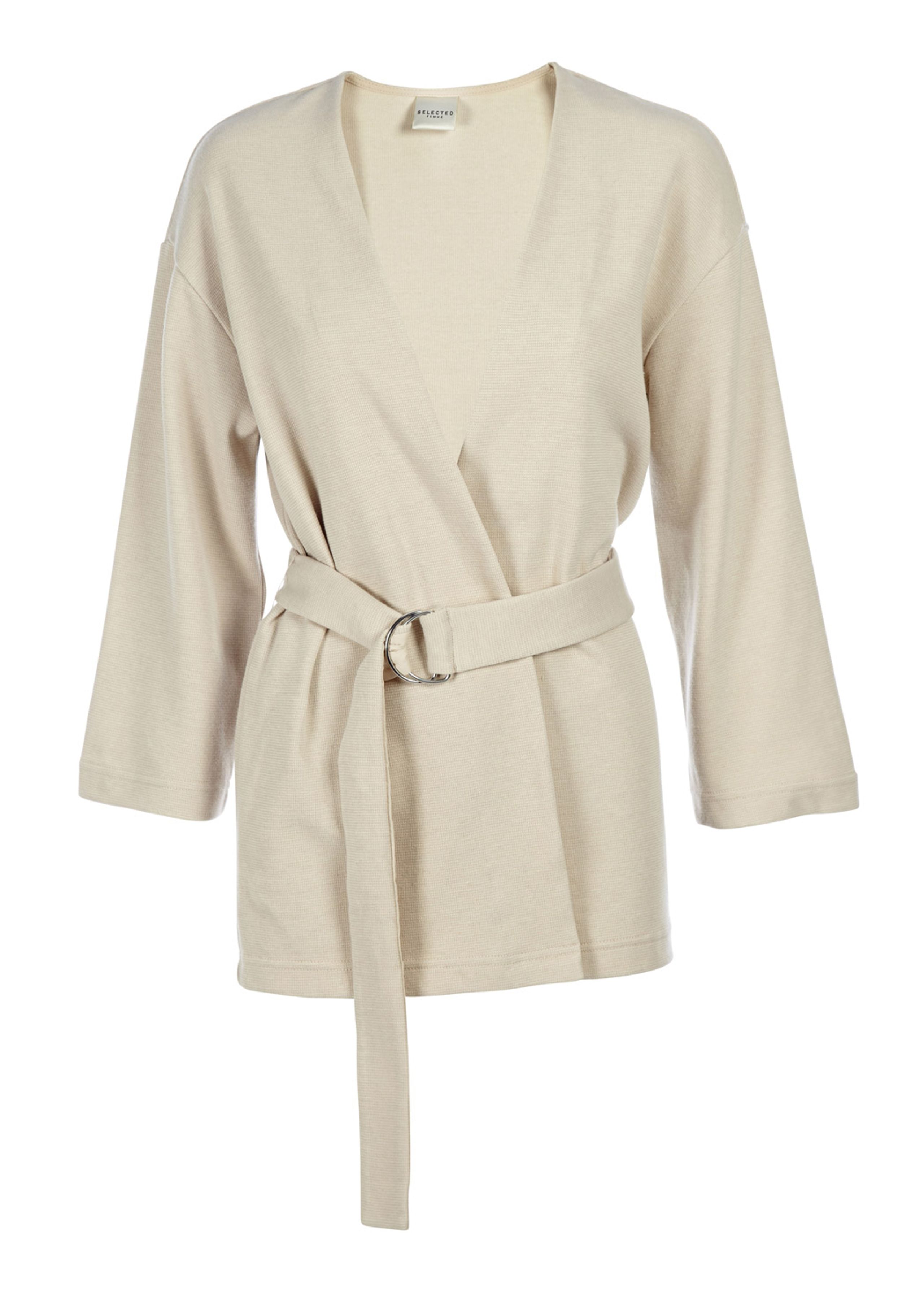 Selected Femme - Cardigan - Fay Sweat Cardigan - Light Beige