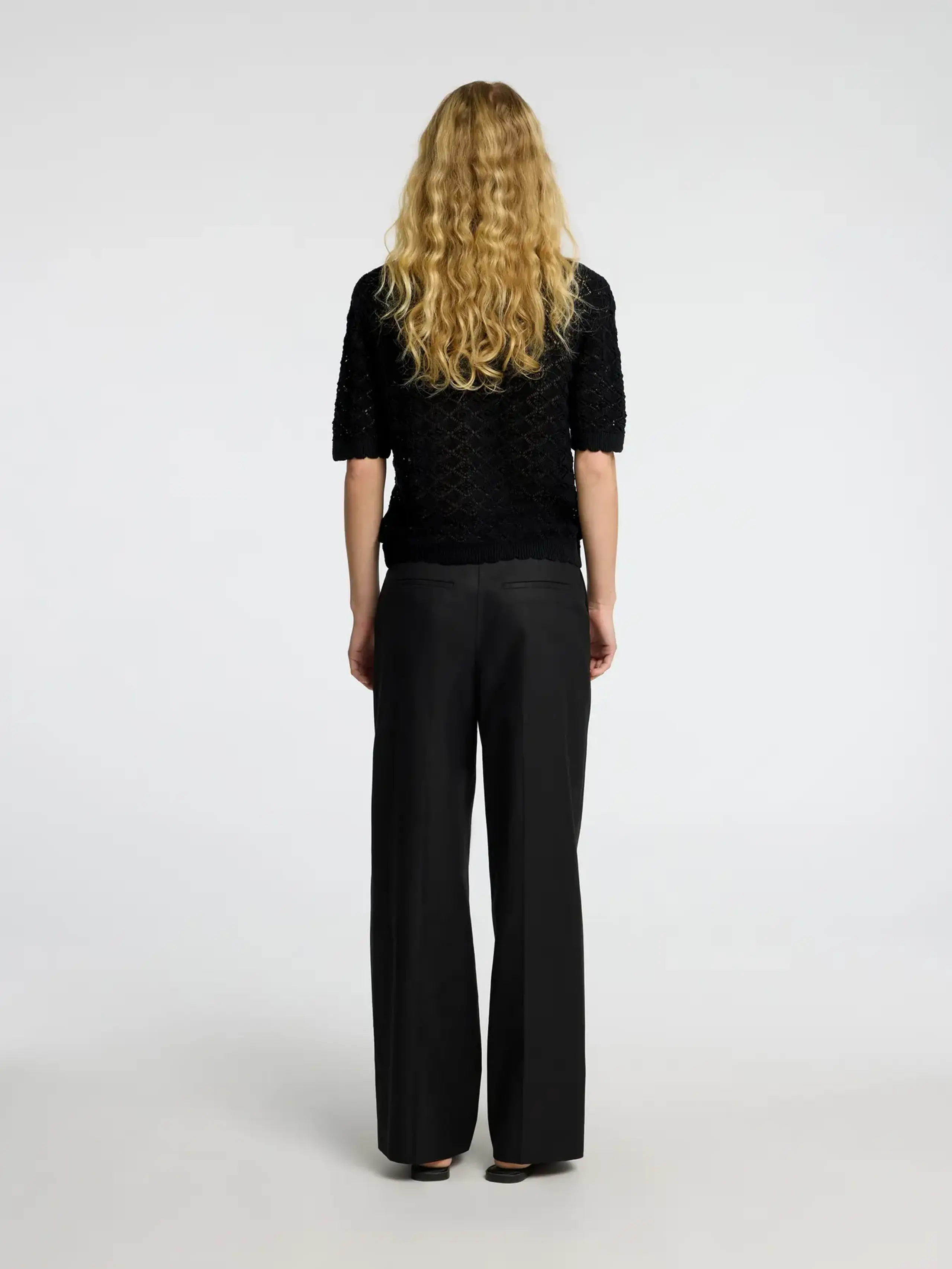 Selected Femme - Cardigan - SLFSofia 2/4 Knit Cardigan - Black