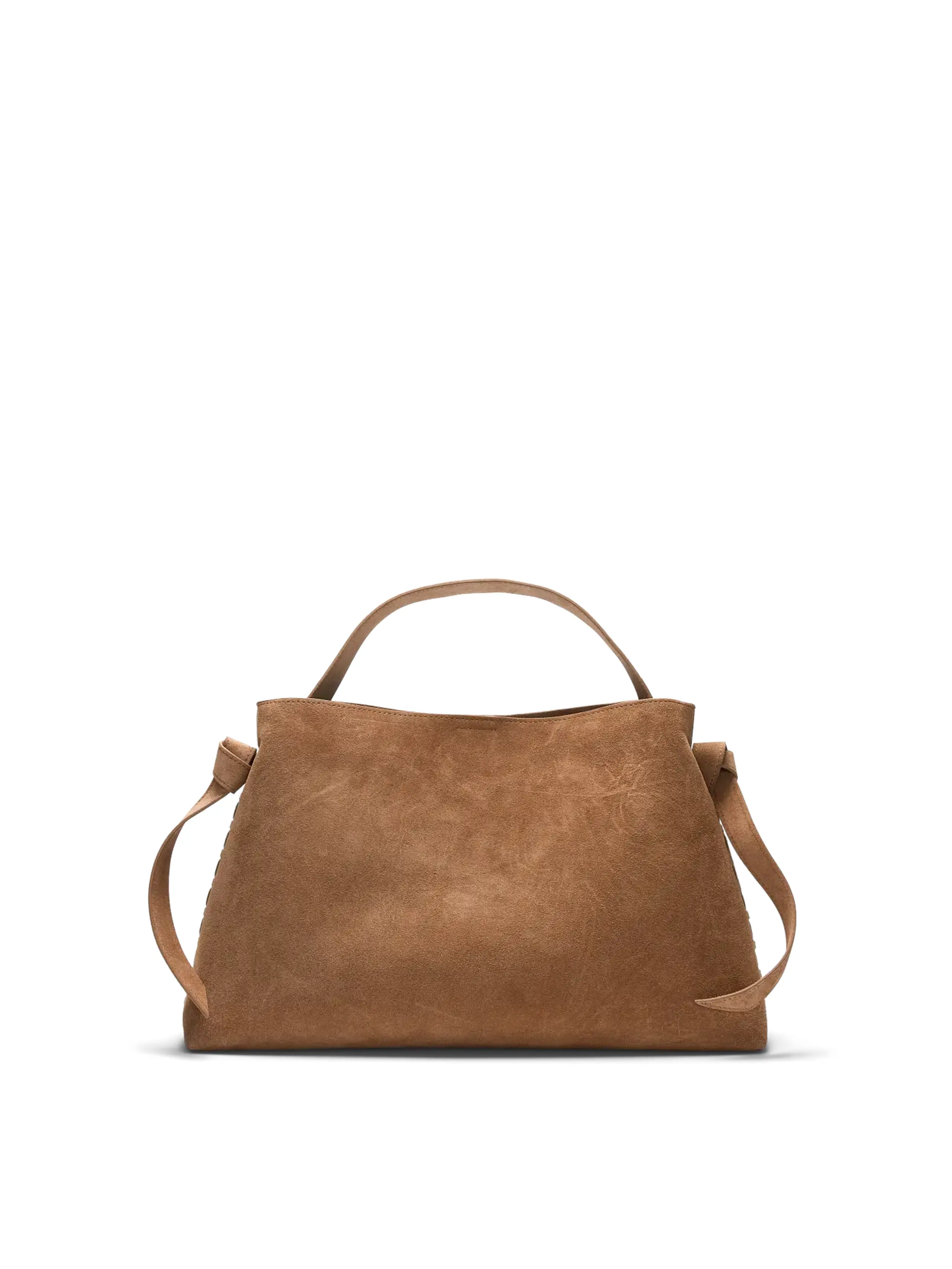Selected Femme - Kroppsväska - SLFStella Medium Suede Bag - Tan