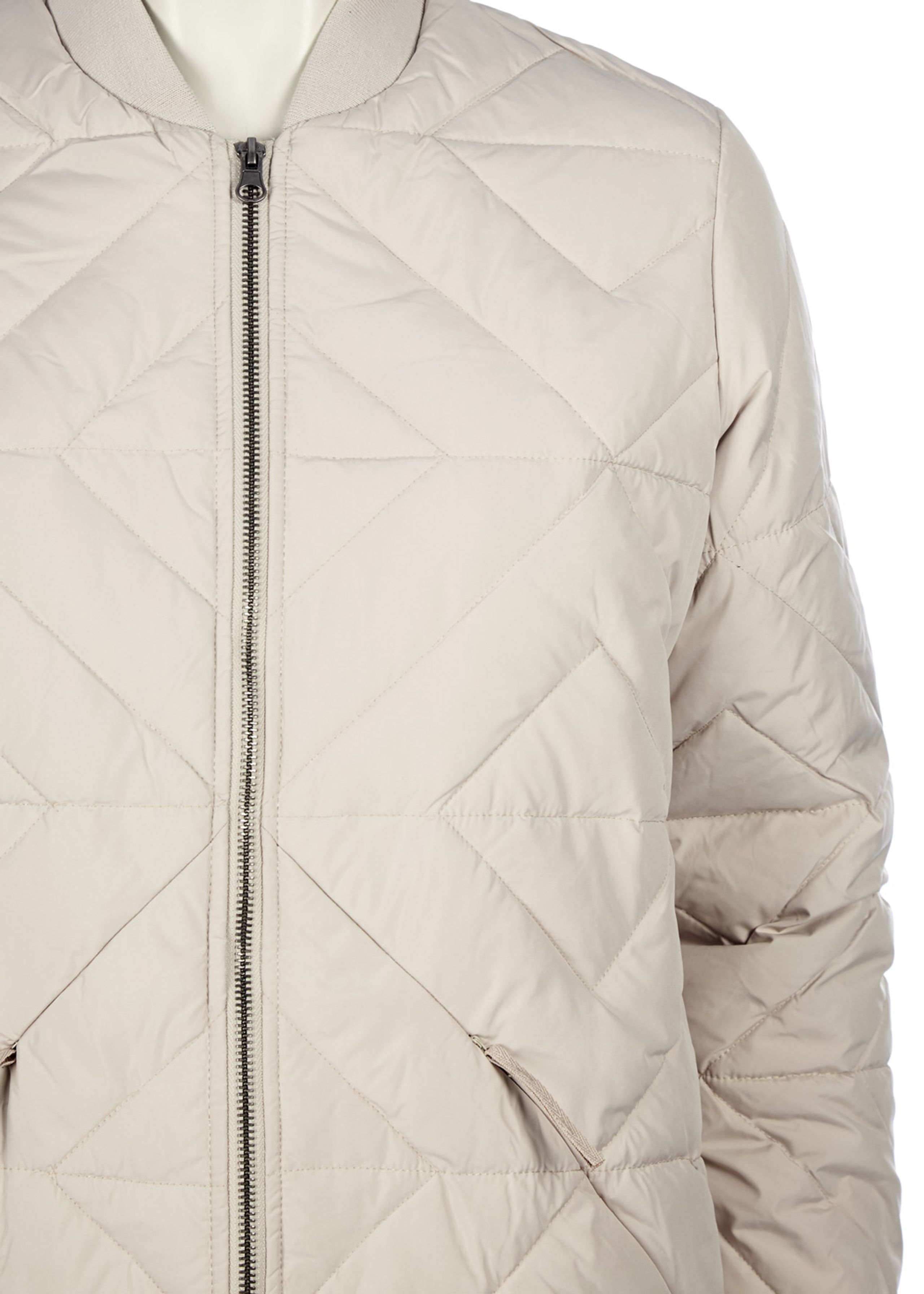 Selected Femme - Coat - Olivia Long Down Jacket - Gray Morn (Light Beige)