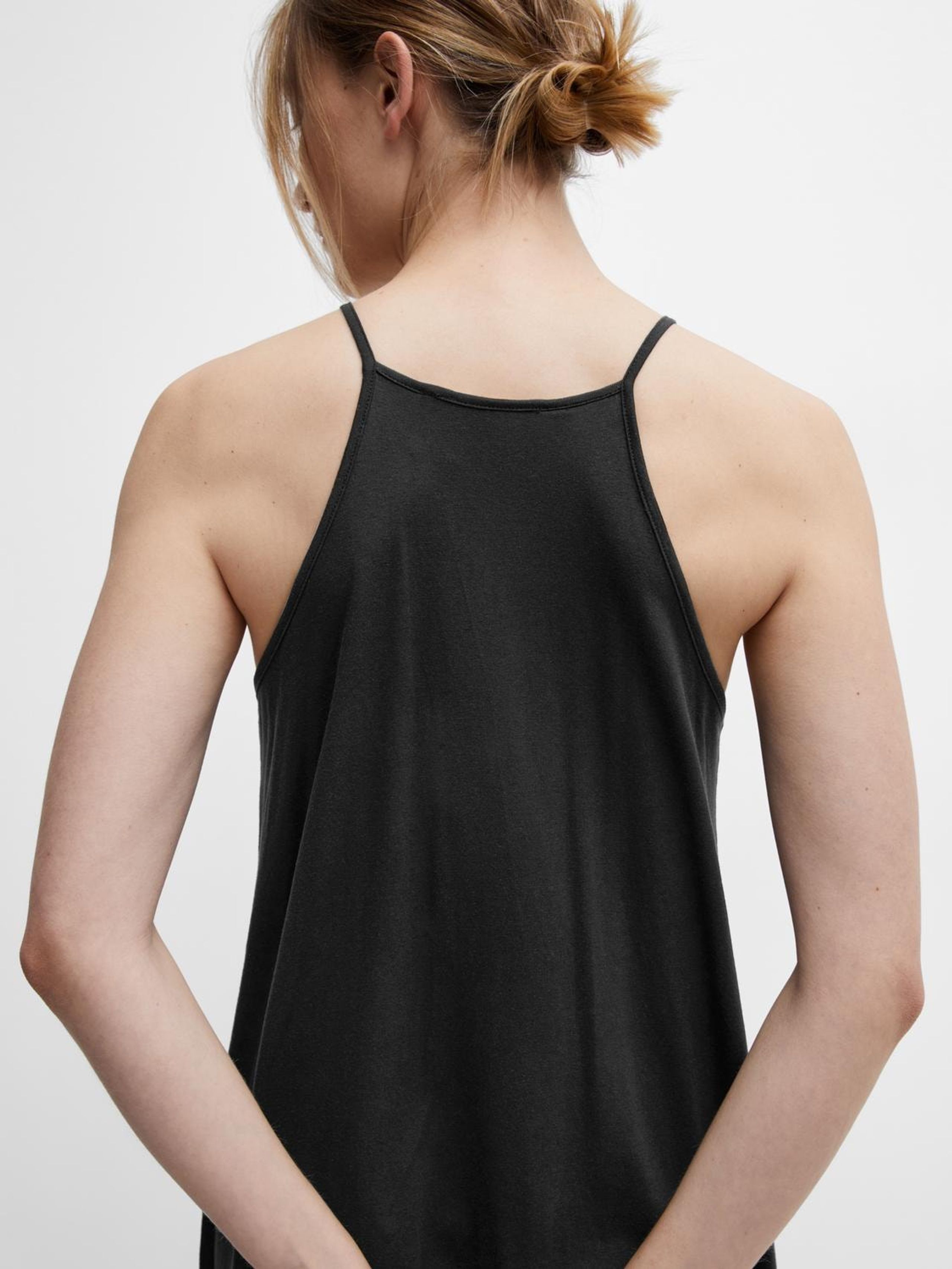 Selected Femme - Šaty - SLFAnola SL Ankle Dress - Black