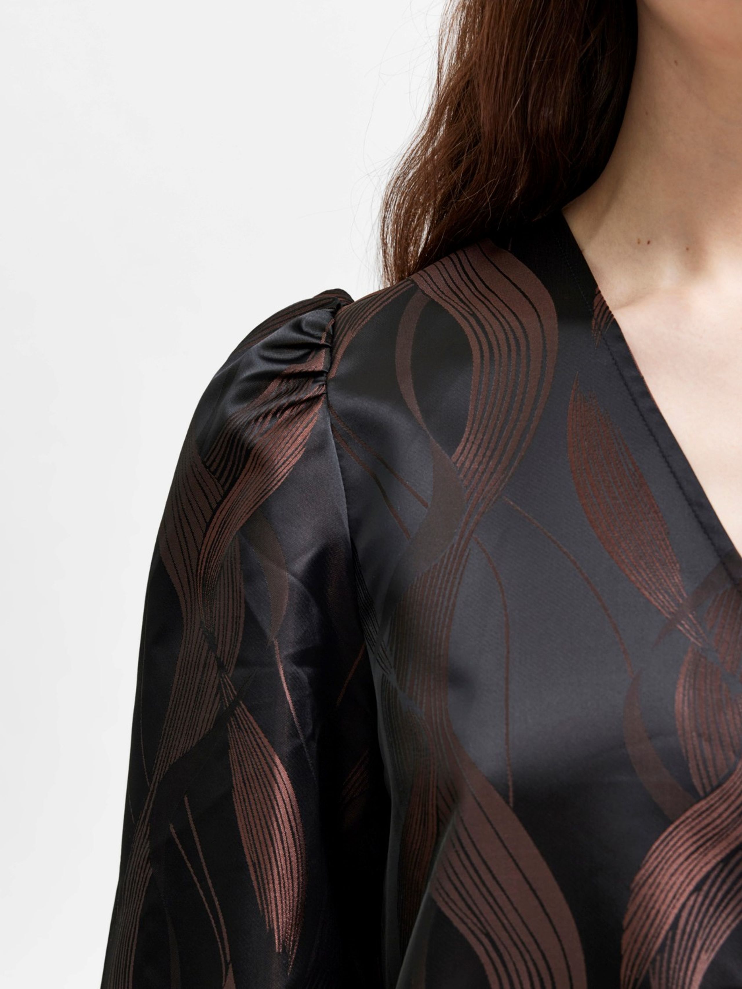 Selected Femme - Dress - SLFJoella LS Short Dress - Java