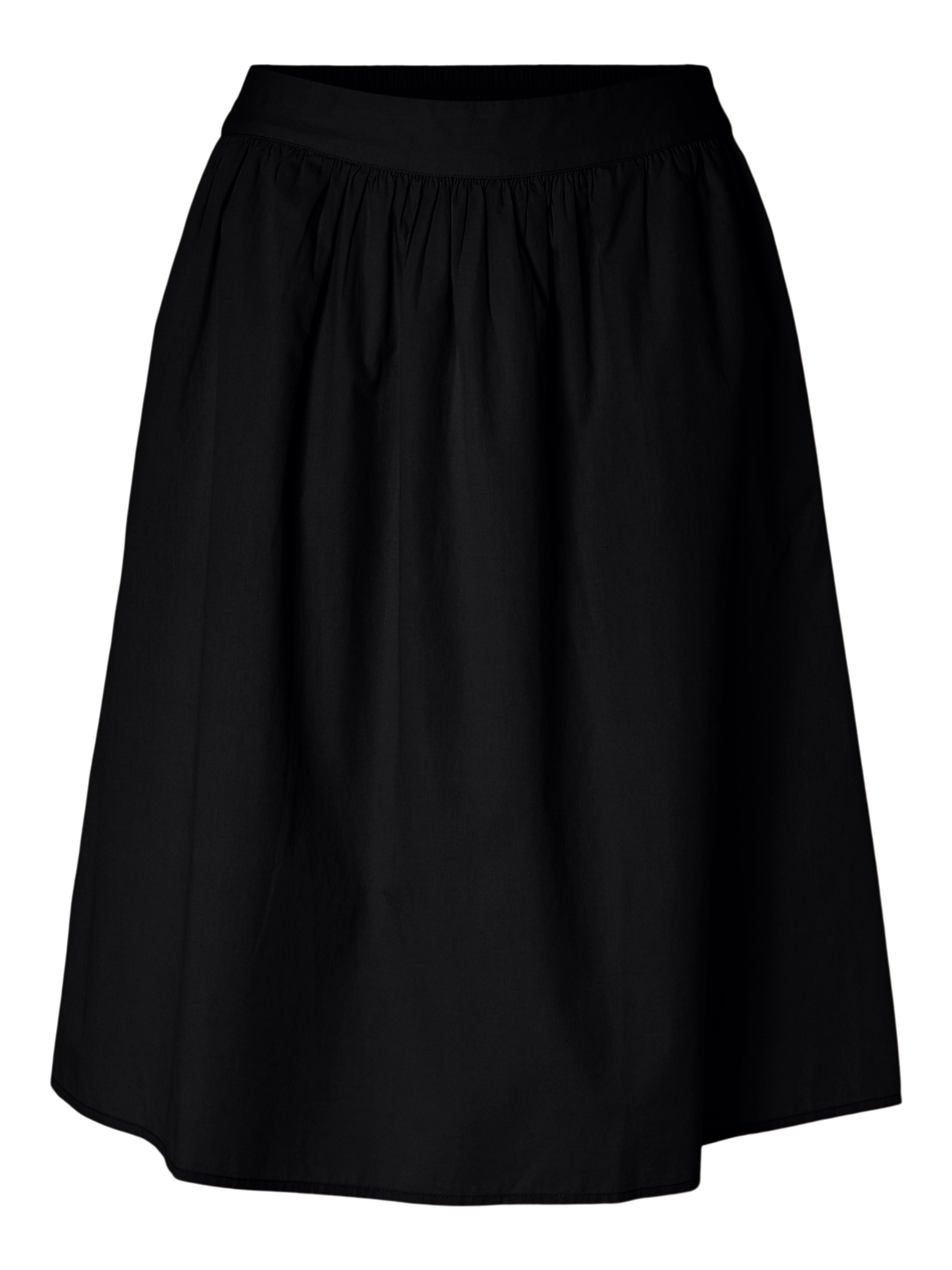 Selected Femme - Skirt - SLFBlair-Malinda HW Midi Skirt - Black