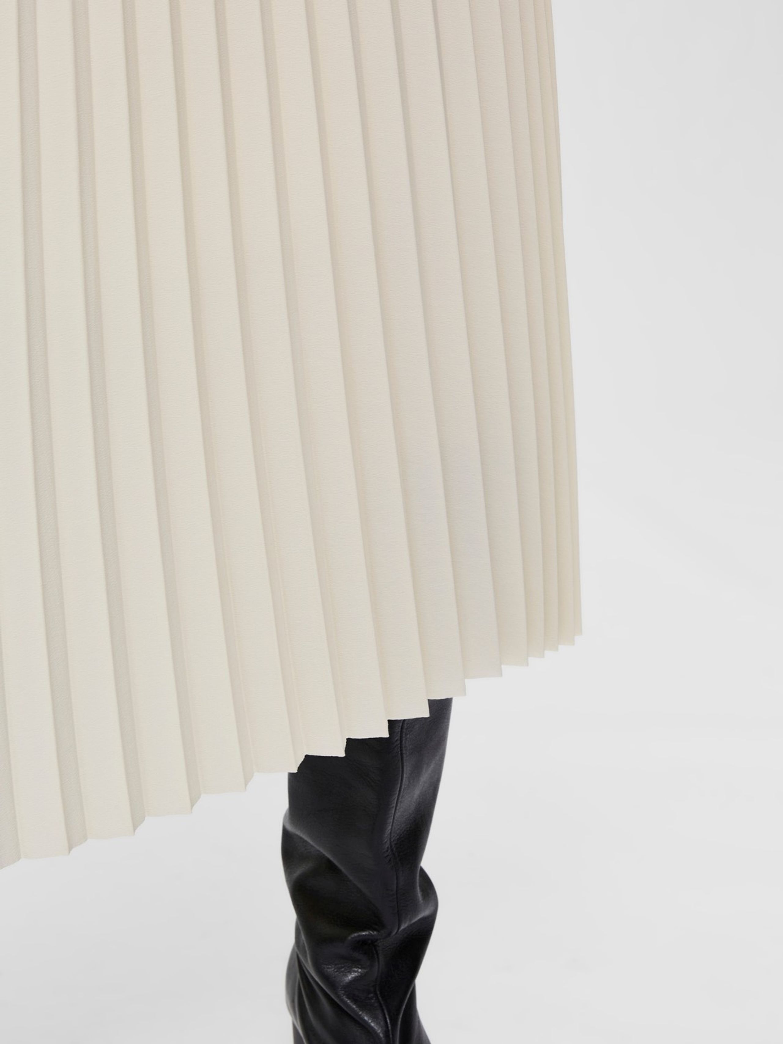 Selected Femme - Nederdel - SLFAlexis Midi Skirt - Birch