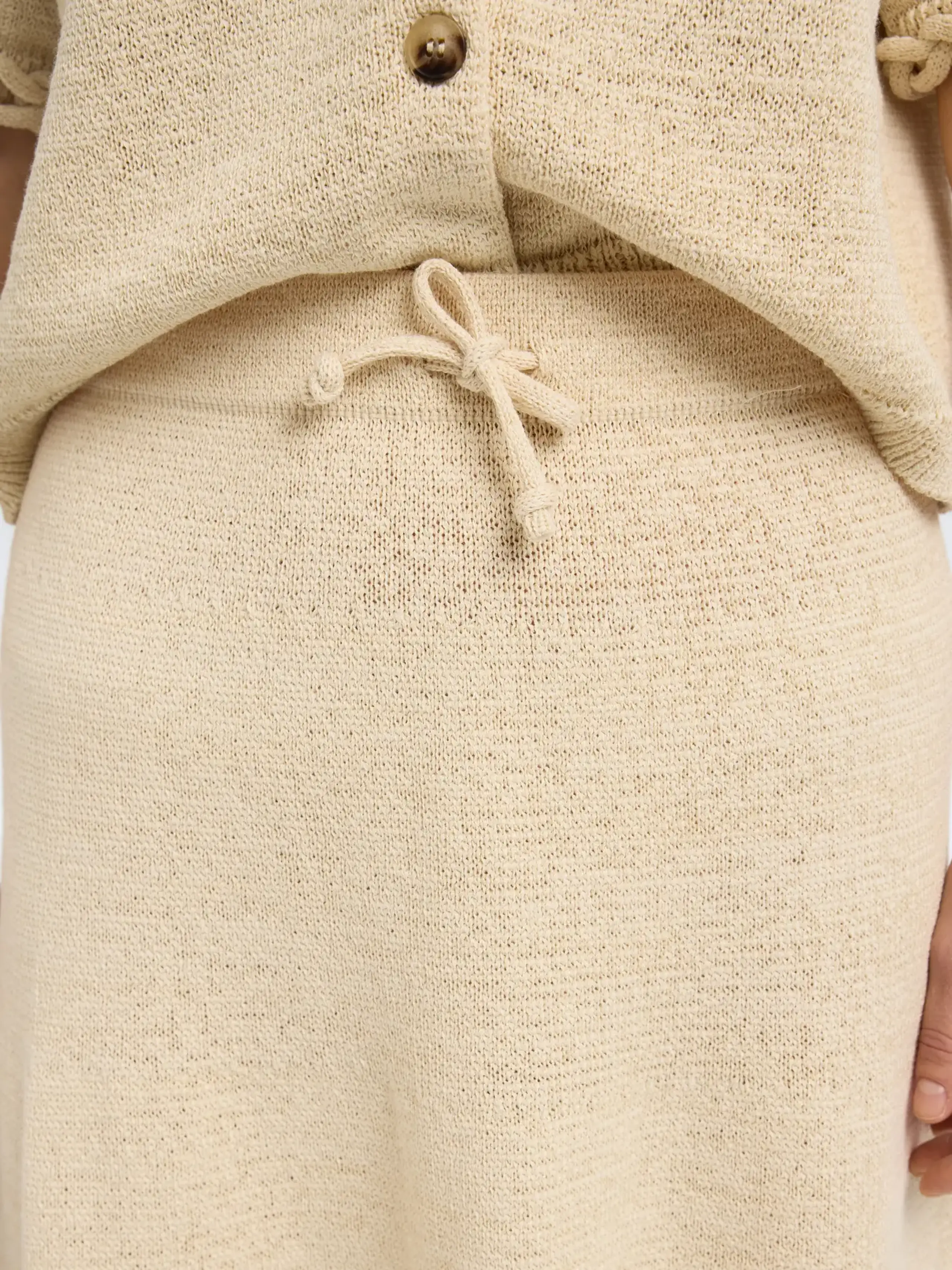 Selected Femme - Sæbeskål - SLFAlma MW Knit Skirt - Birch