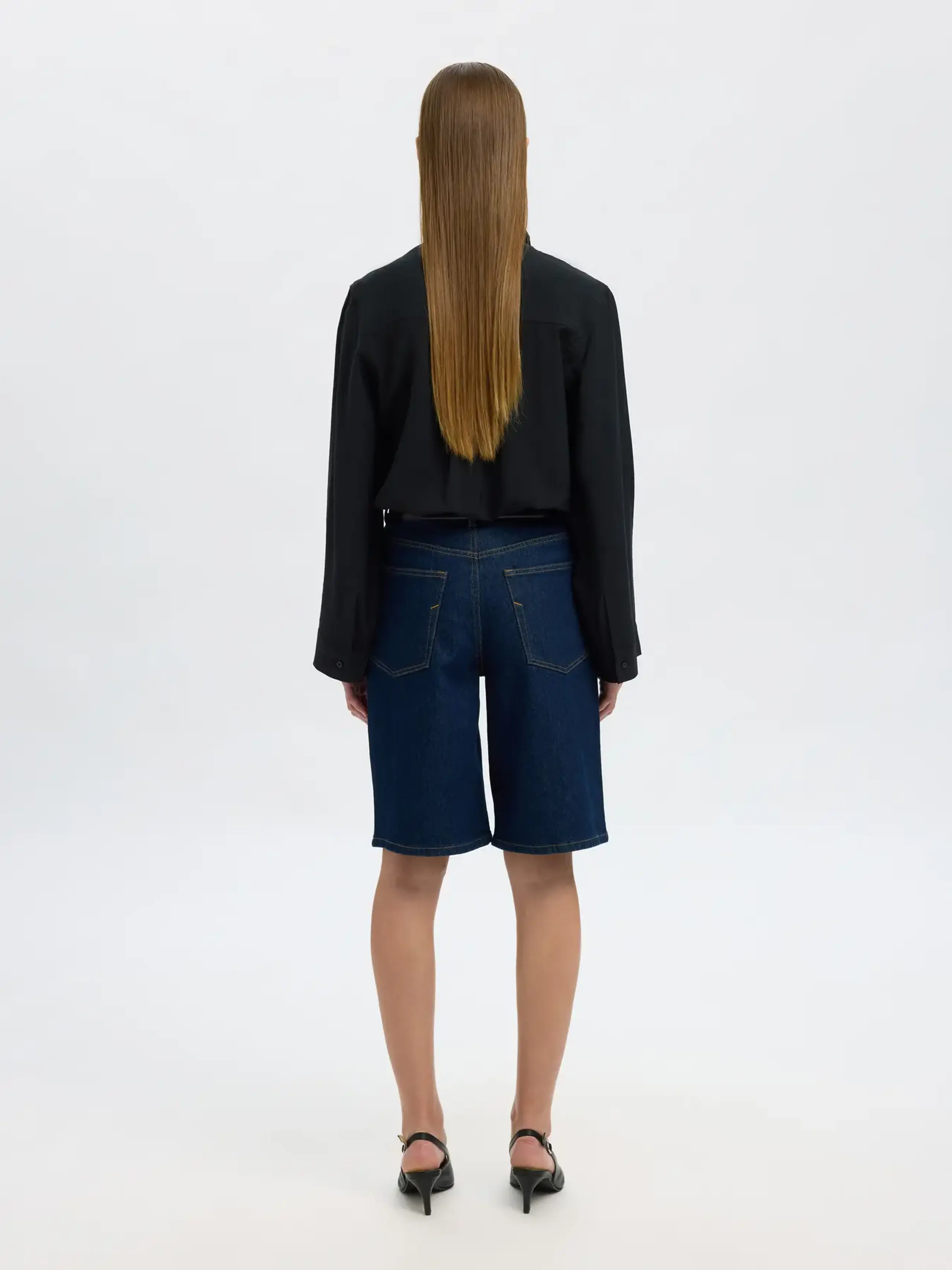 Selected Femme - Shirt - SLFAmara LS Relaxed Shirt NOOS - Black