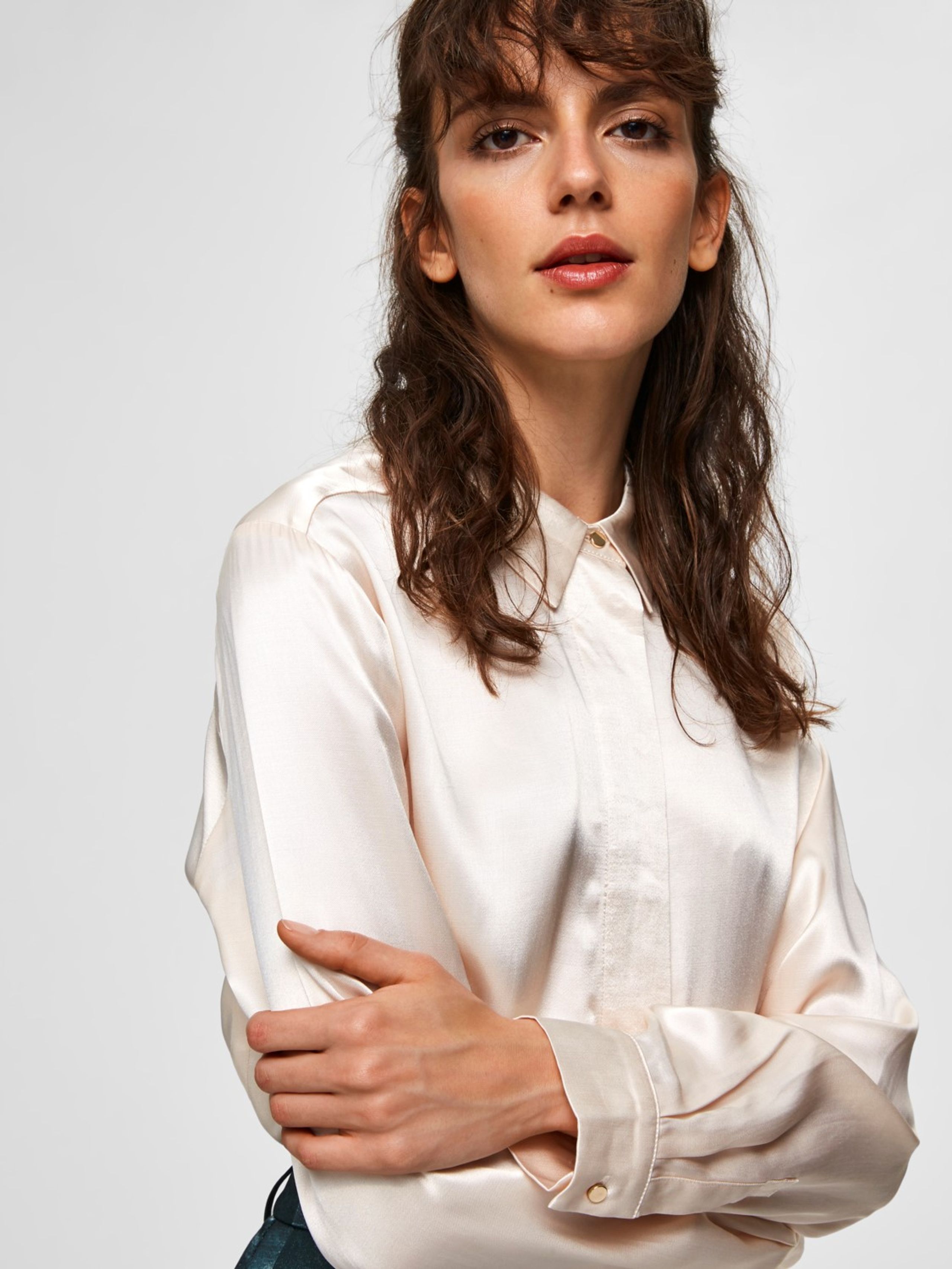 Selected Femme - Shirt - SLFAudrey Odette Shirt - Sandshell