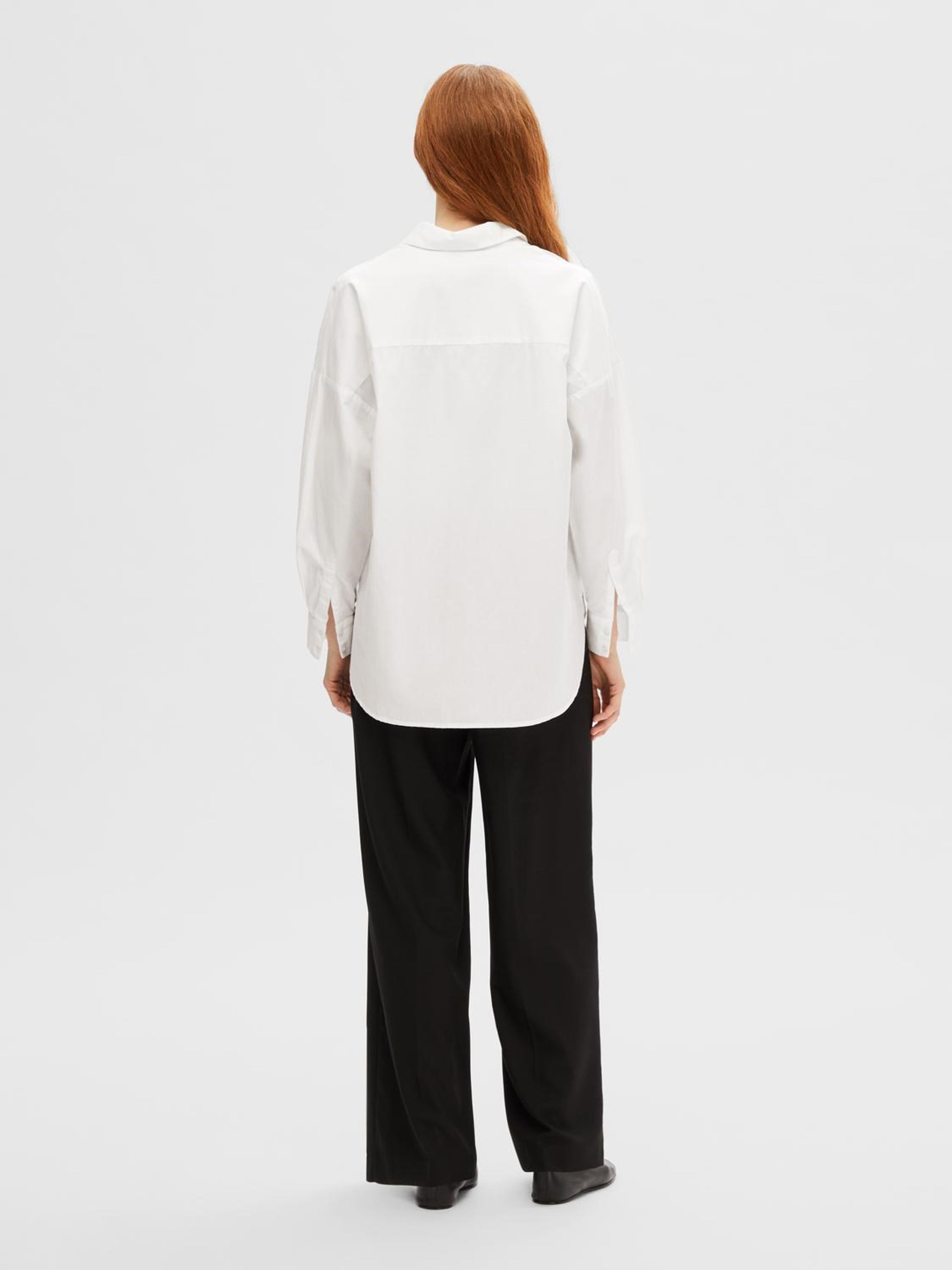 Selected Femme - Shirt - SLFDina-Sanni LS Shirt NOOS - Bright White