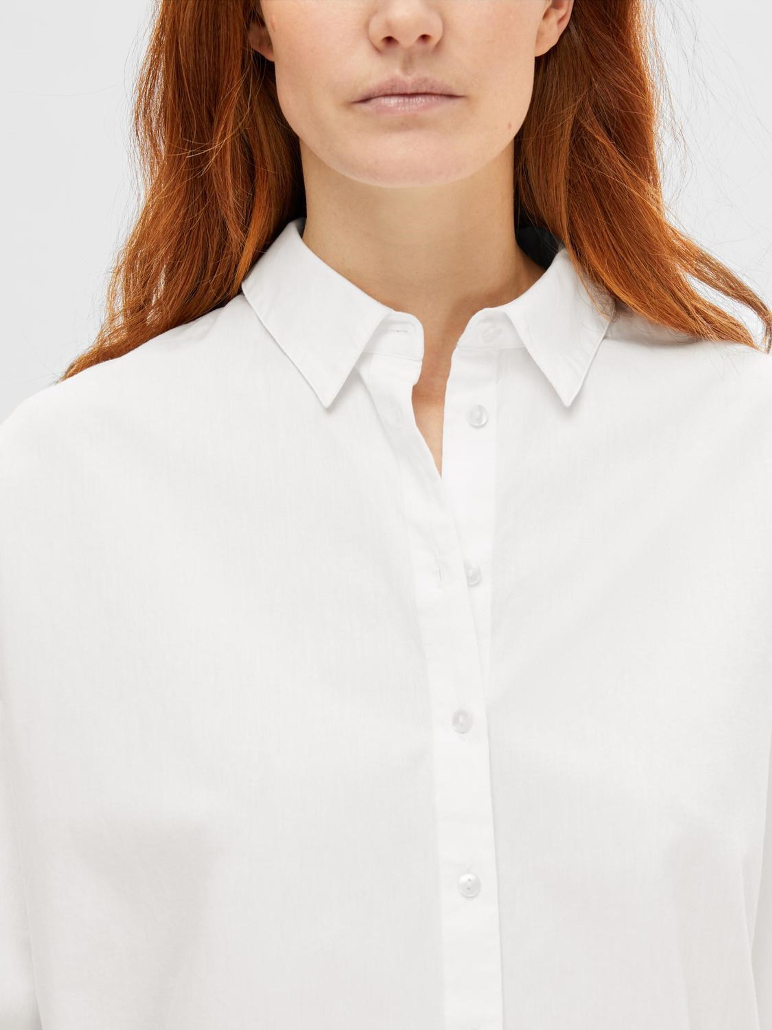 Selected Femme - Shirt - SLFDina-Sanni LS Shirt NOOS - Bright White