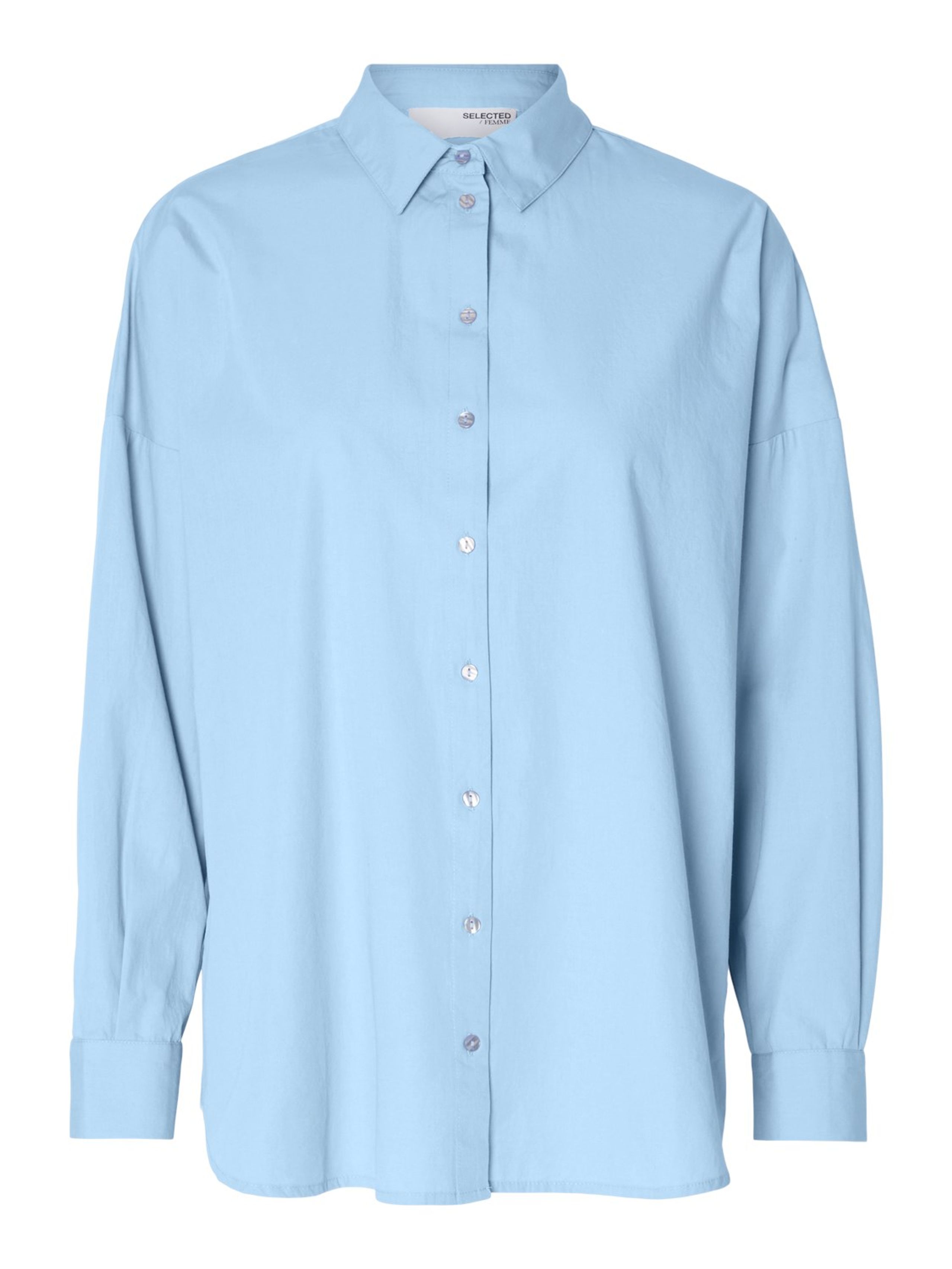 Selected Femme - Chemise - SLFDina-Sanni LS Shirt NOOS - Cashmere Blue