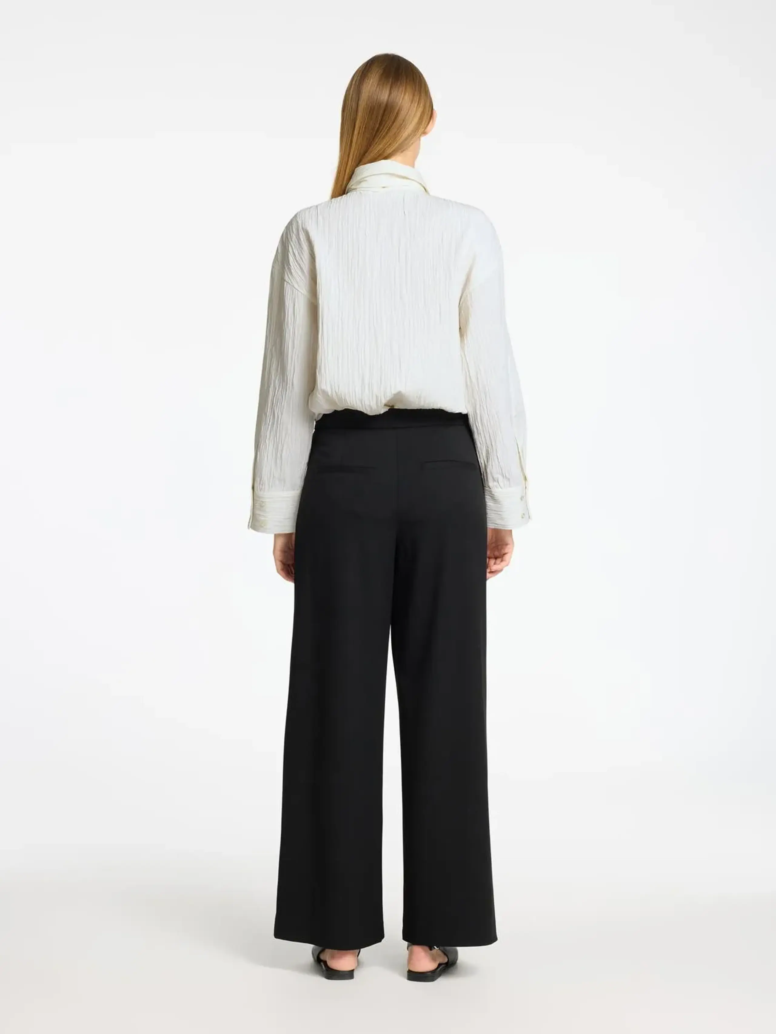 Selected Femme - Chemise - SLFIris LS Bow Shirt - Snow White