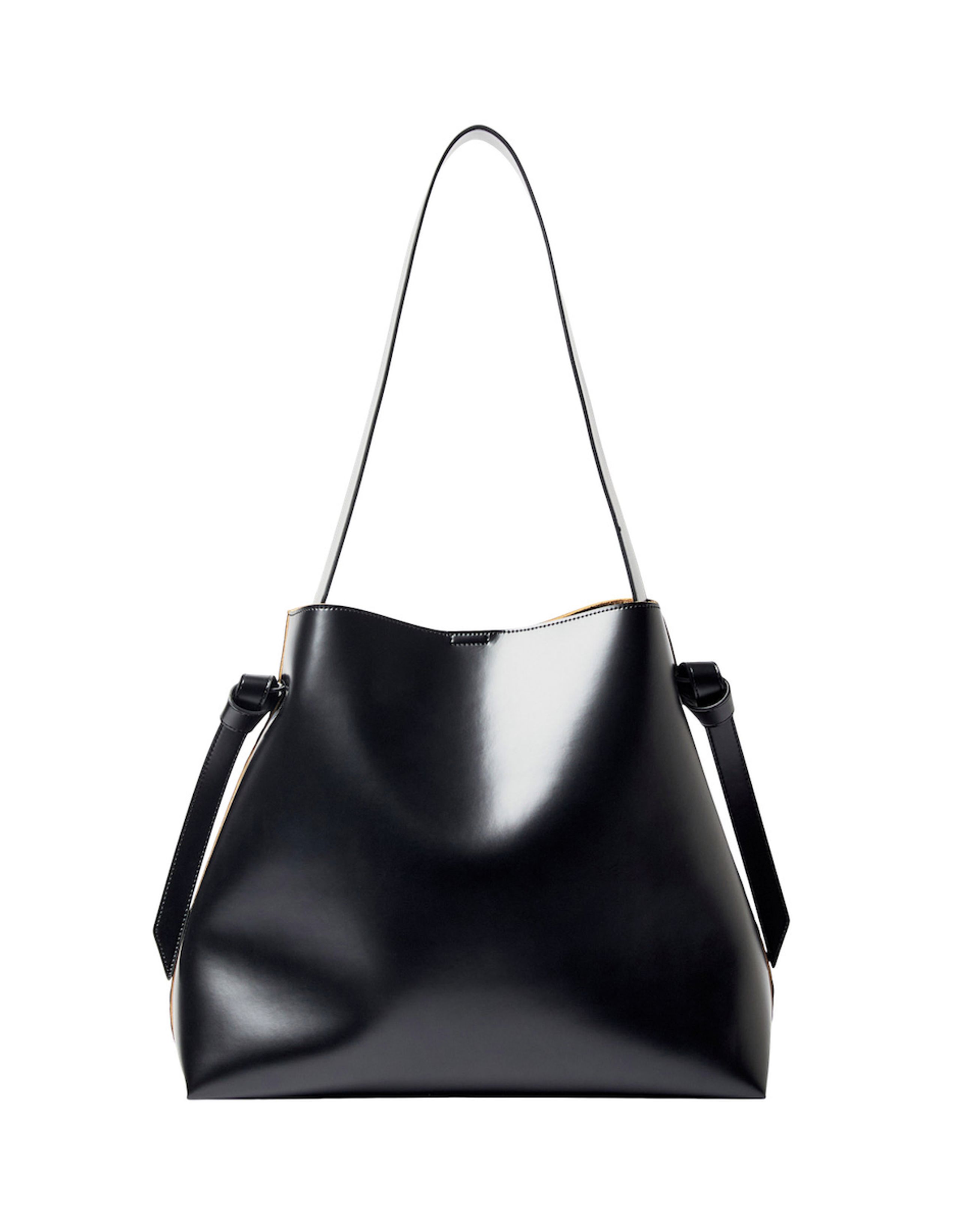 Selected Femme - Shoulder bag - SLFStella Large Leahter Bag - Black