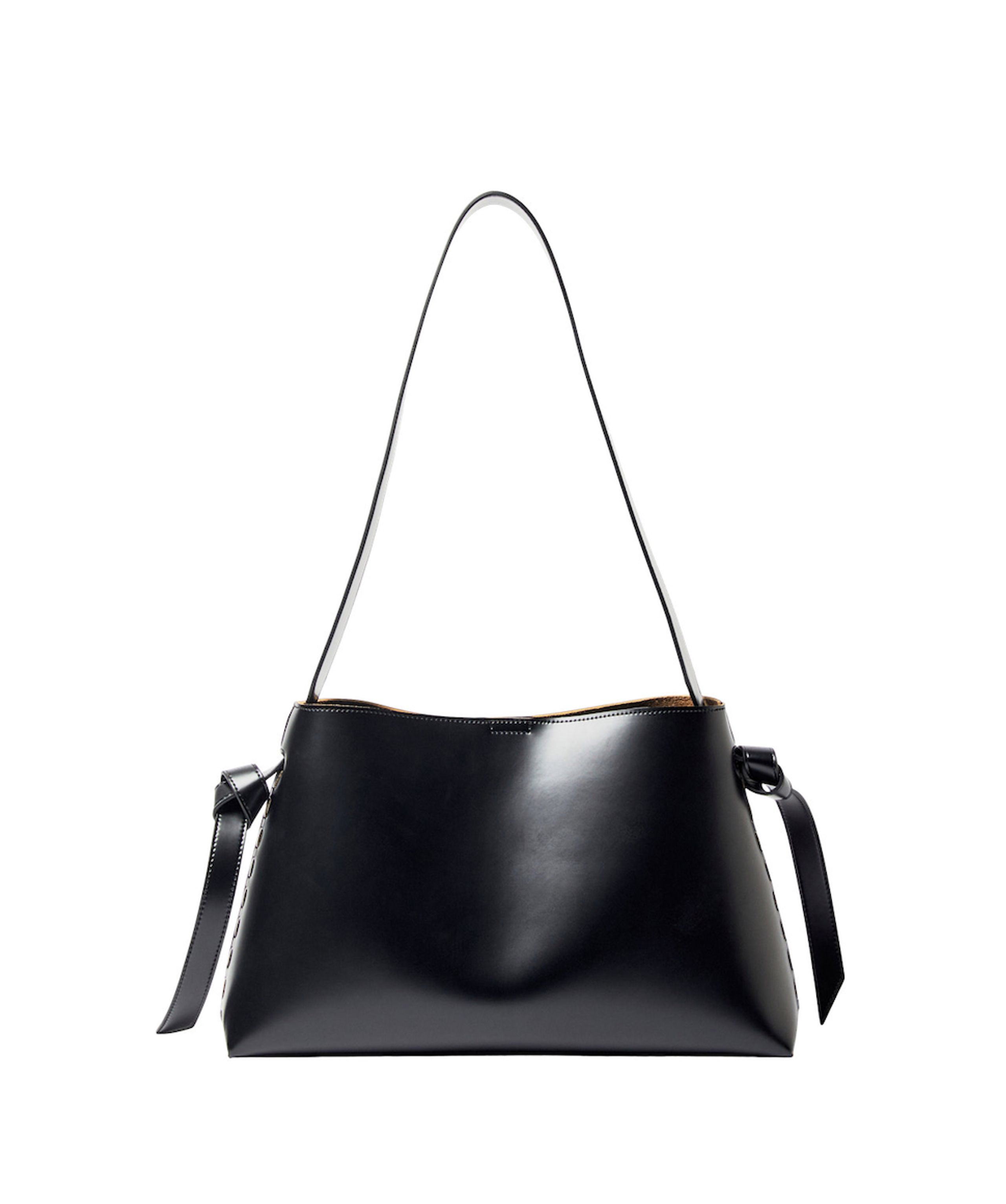Selected Femme - Shoulder bag - SLFStella Medium Leahter Bag - Black