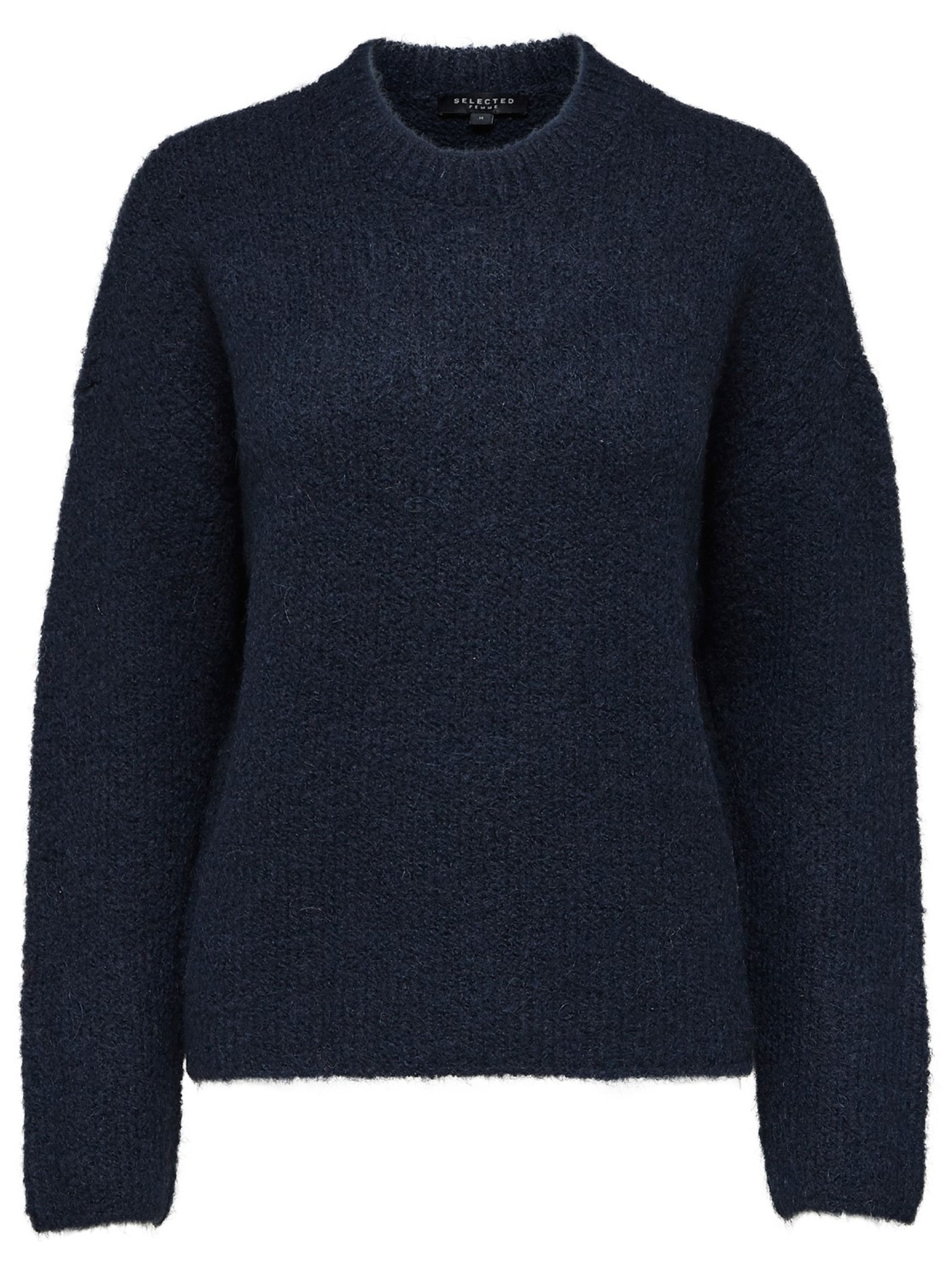 Selected Femme - Strickware - Regina LS O-Neck - Dark Sapphire