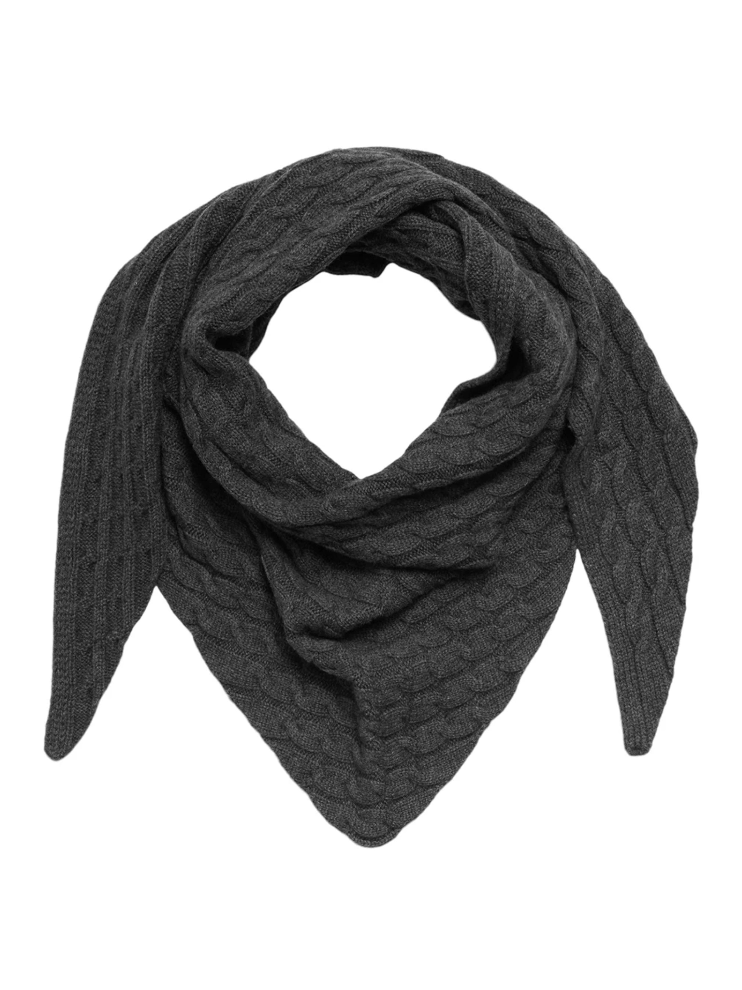 Selected Femme - Halstuch - SLFLea Triangle Wool Scarf - Volcanic Ash