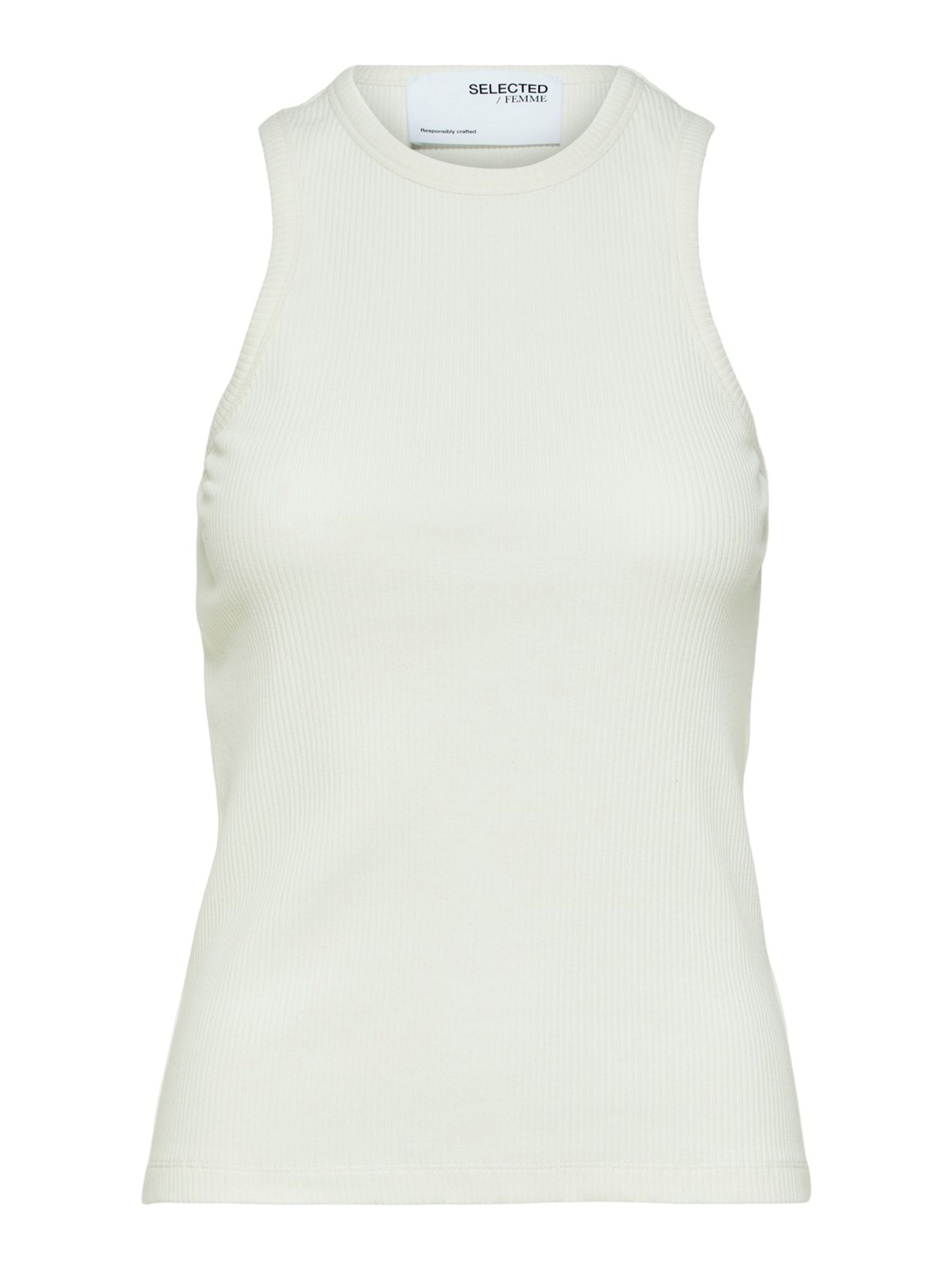 Selected Femme - Top - SLFAnna O-Neck Tank Top NOOS - Snow White