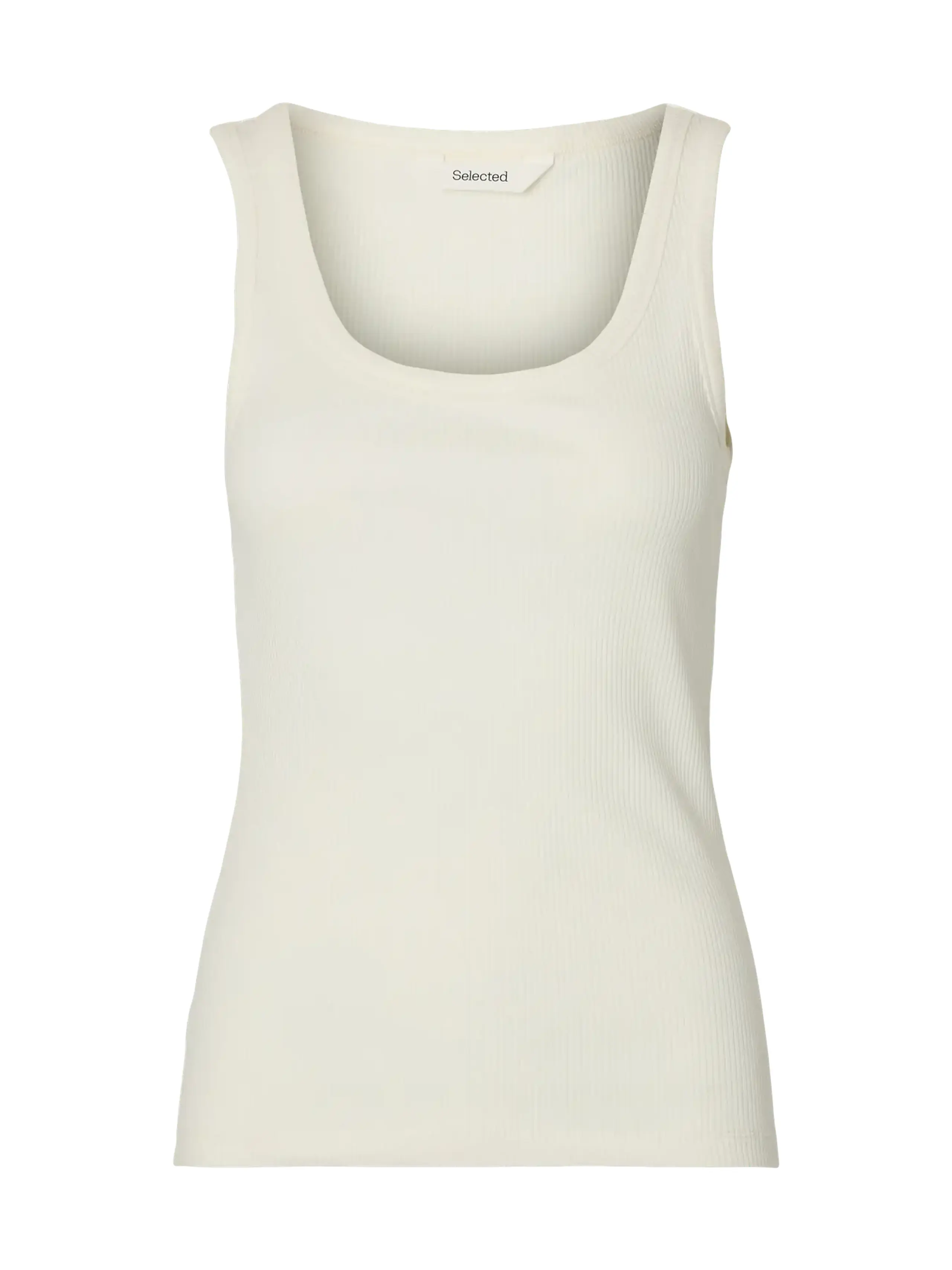 Selected Femme - Top - SLFAnna U-neck Tank Top NOOS - Snow White