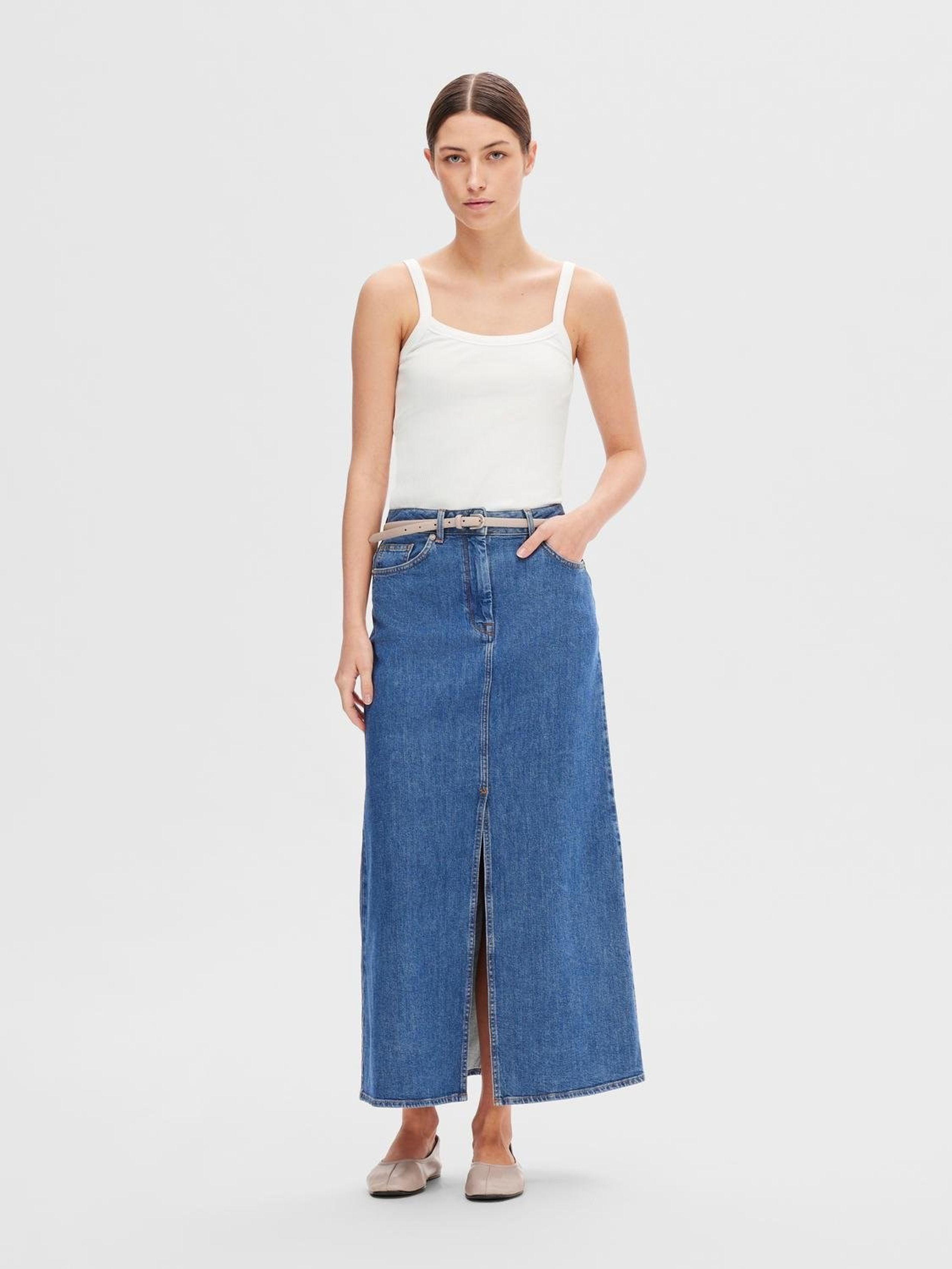 Selected Femme - Top - SLFCelica Anna Strap Tank Top - Bright White