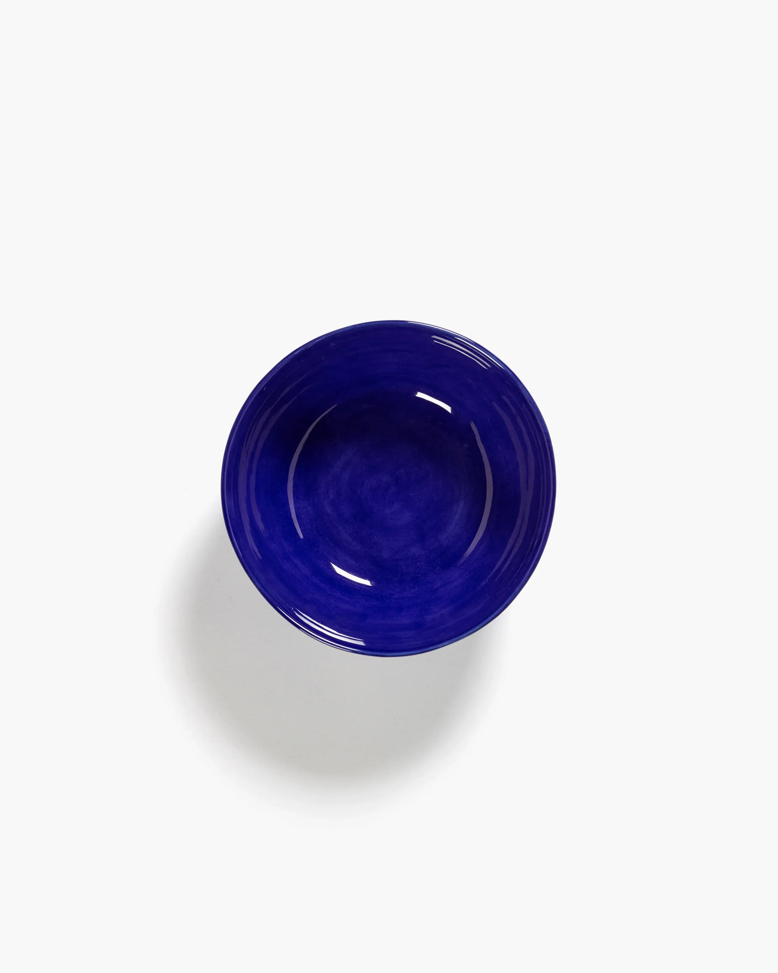 Serax - Bowl - Bowl Feast - Dark Blue Stripes White L