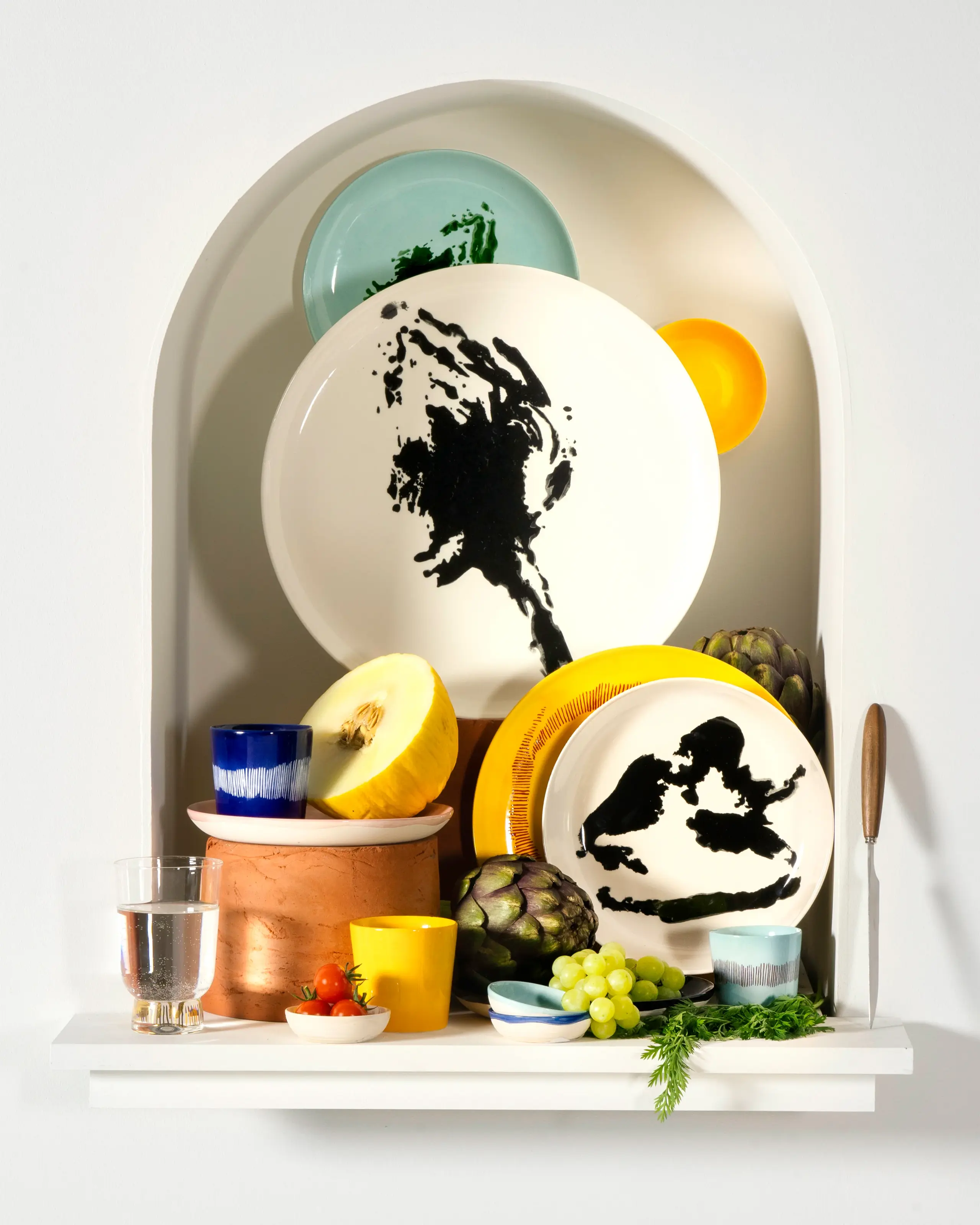 Serax - Placa - Plate Feast - White Artichoke Blue S