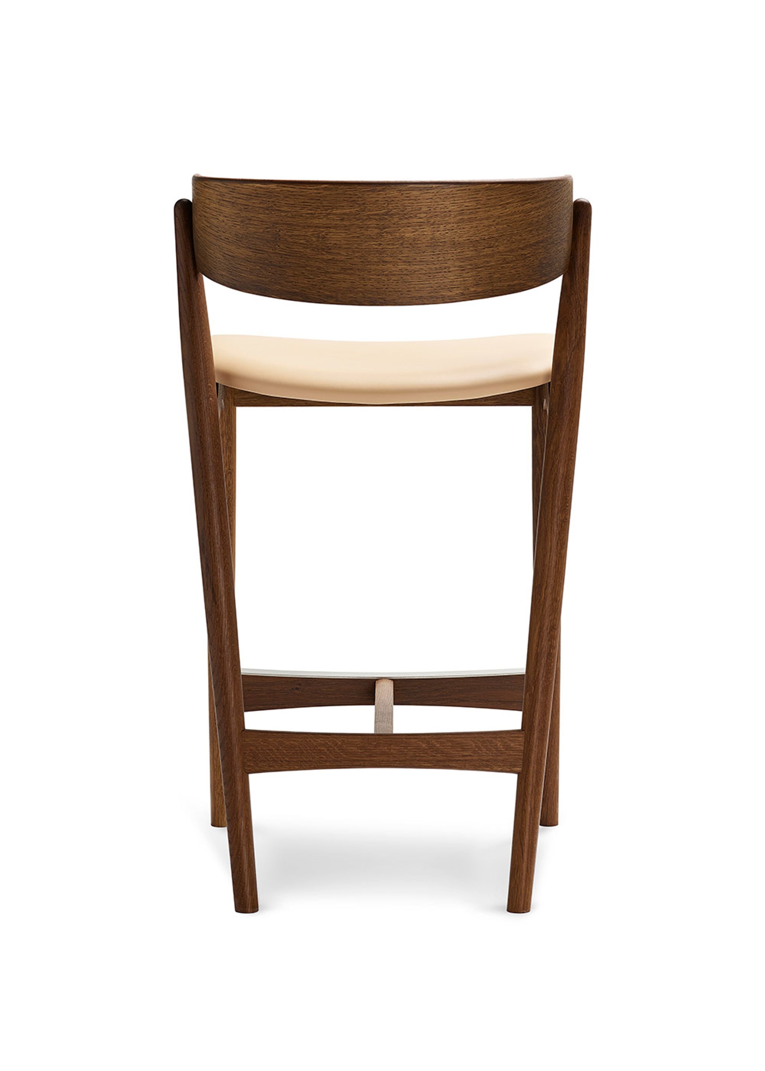 Sibast Furniture - Bar stool - Sibast No.7 Barstool - Smoked Oak / Ultra Honey Leather
