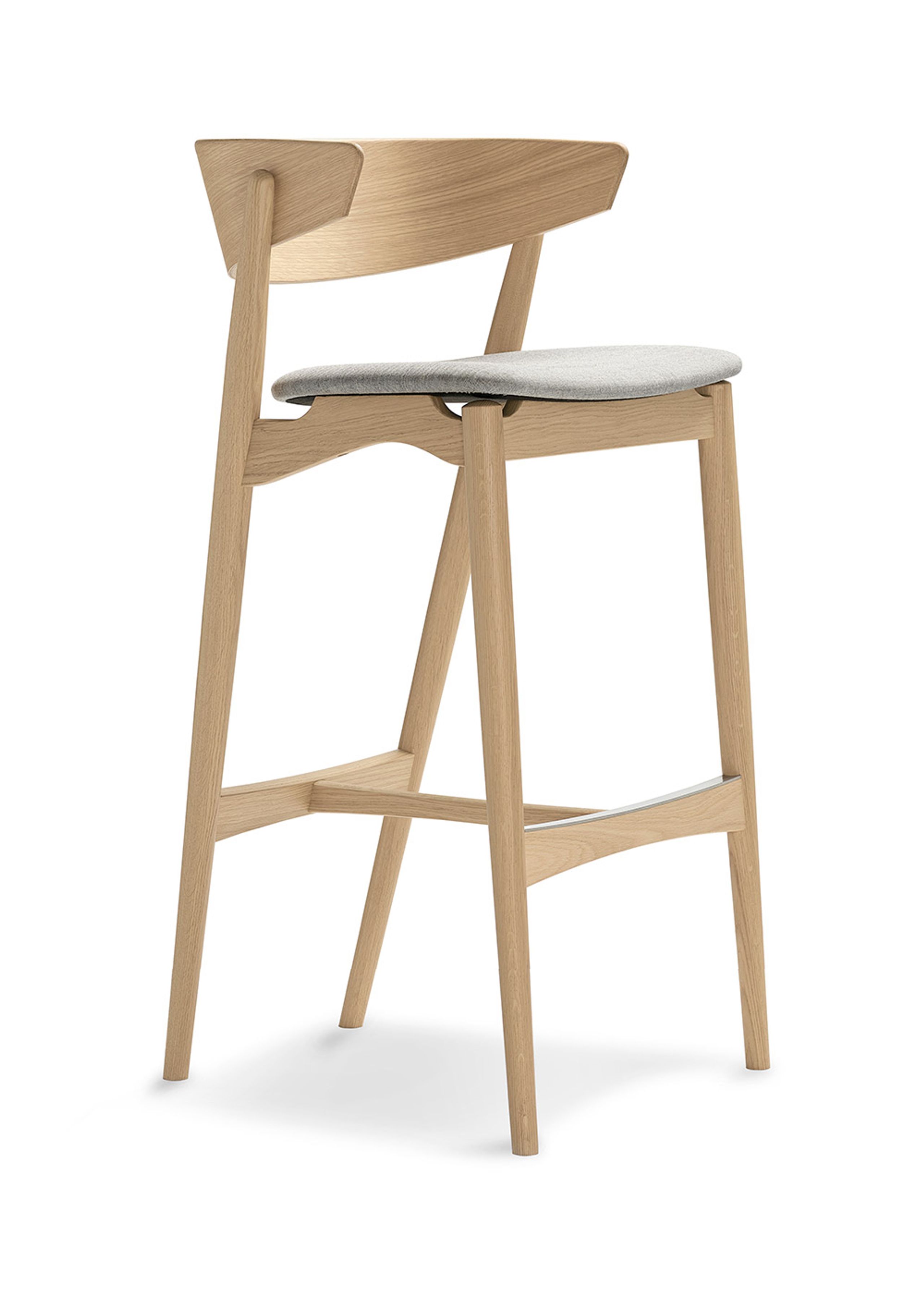 Sibast Furniture - Tabouret de bar - Sibast No.7 Barstool - Soaped Oak / Remix 123
