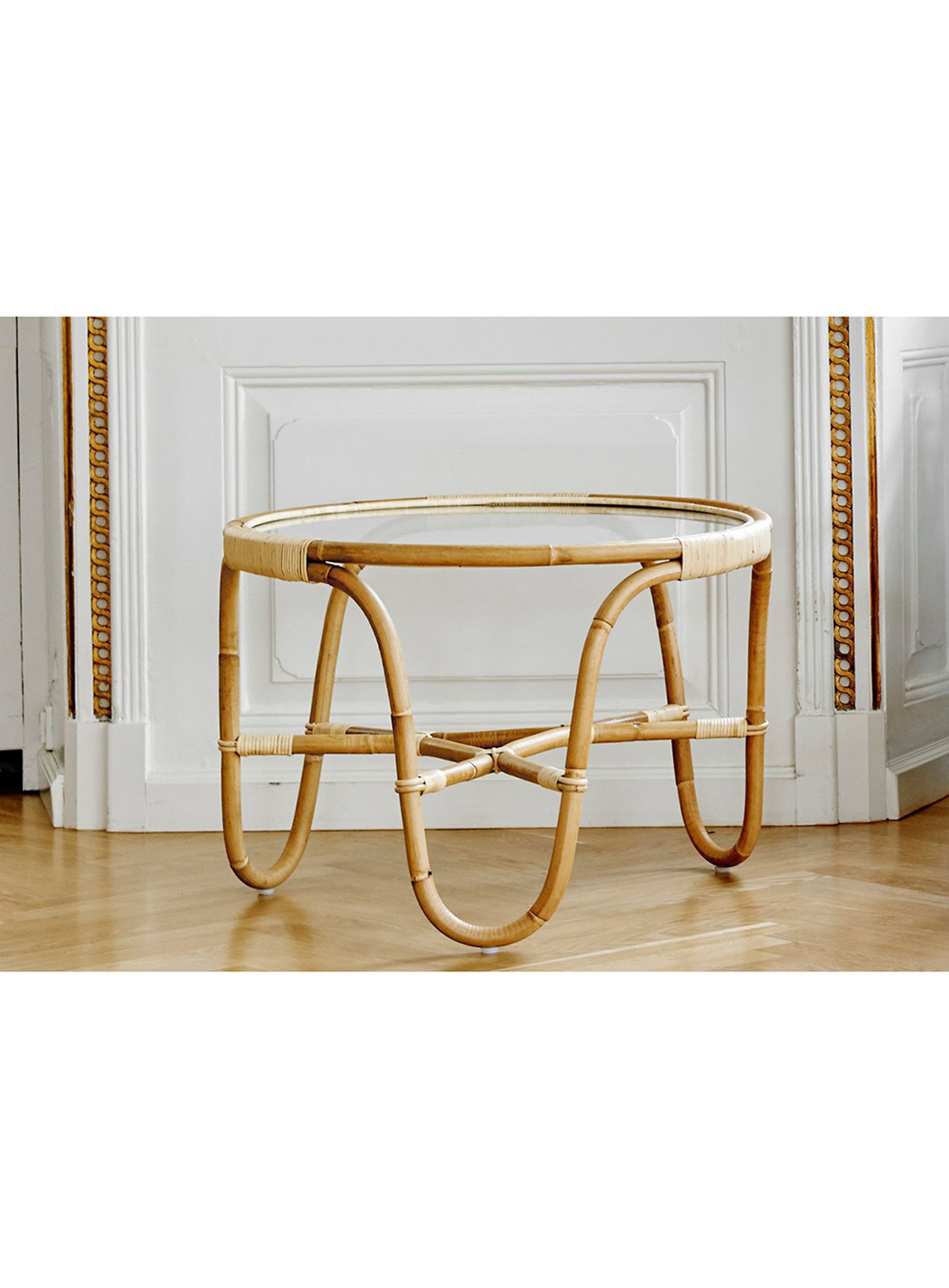 Sika - Conselho - Charlottenborg side table - Rattan // Glass