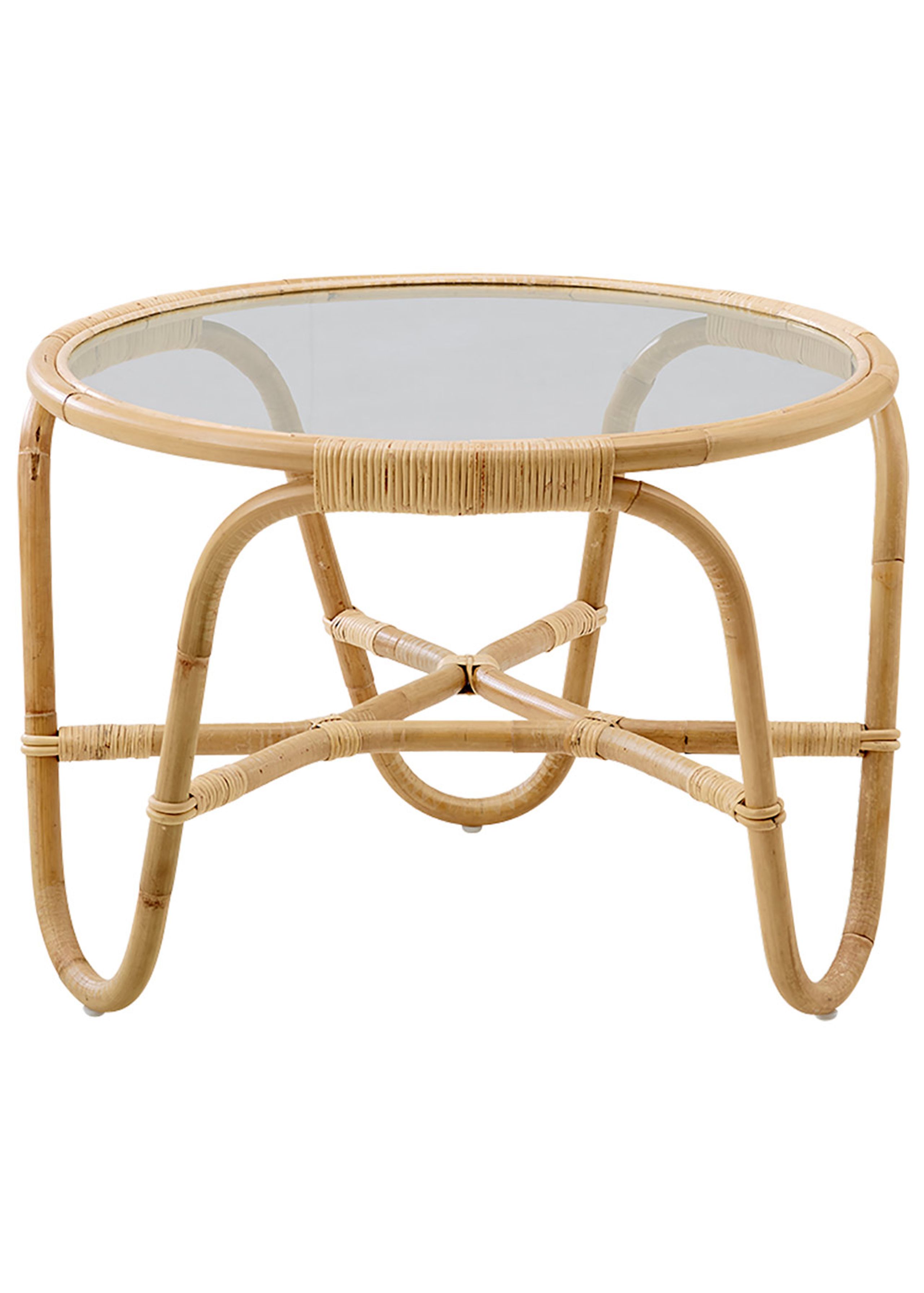 Sika - Conselho - Charlottenborg side table - Rattan // Glass