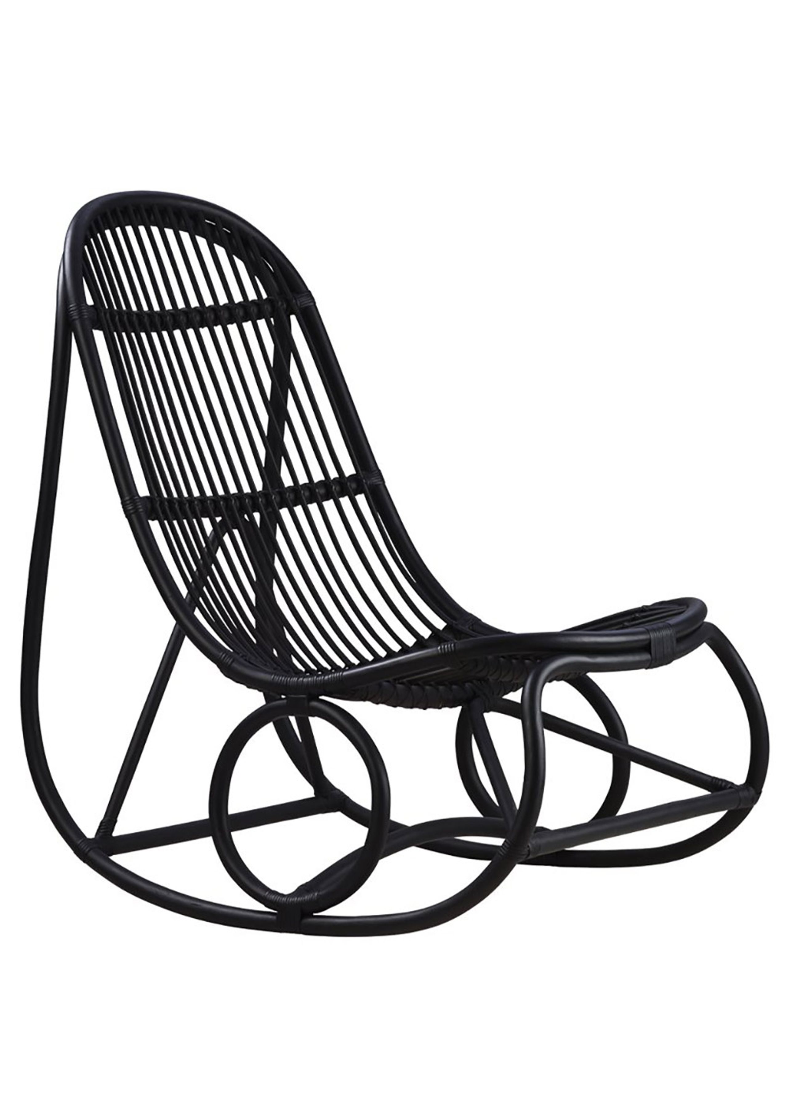 Sika - Gyngestol - Nanny Gyngestol - Rattan // Sort