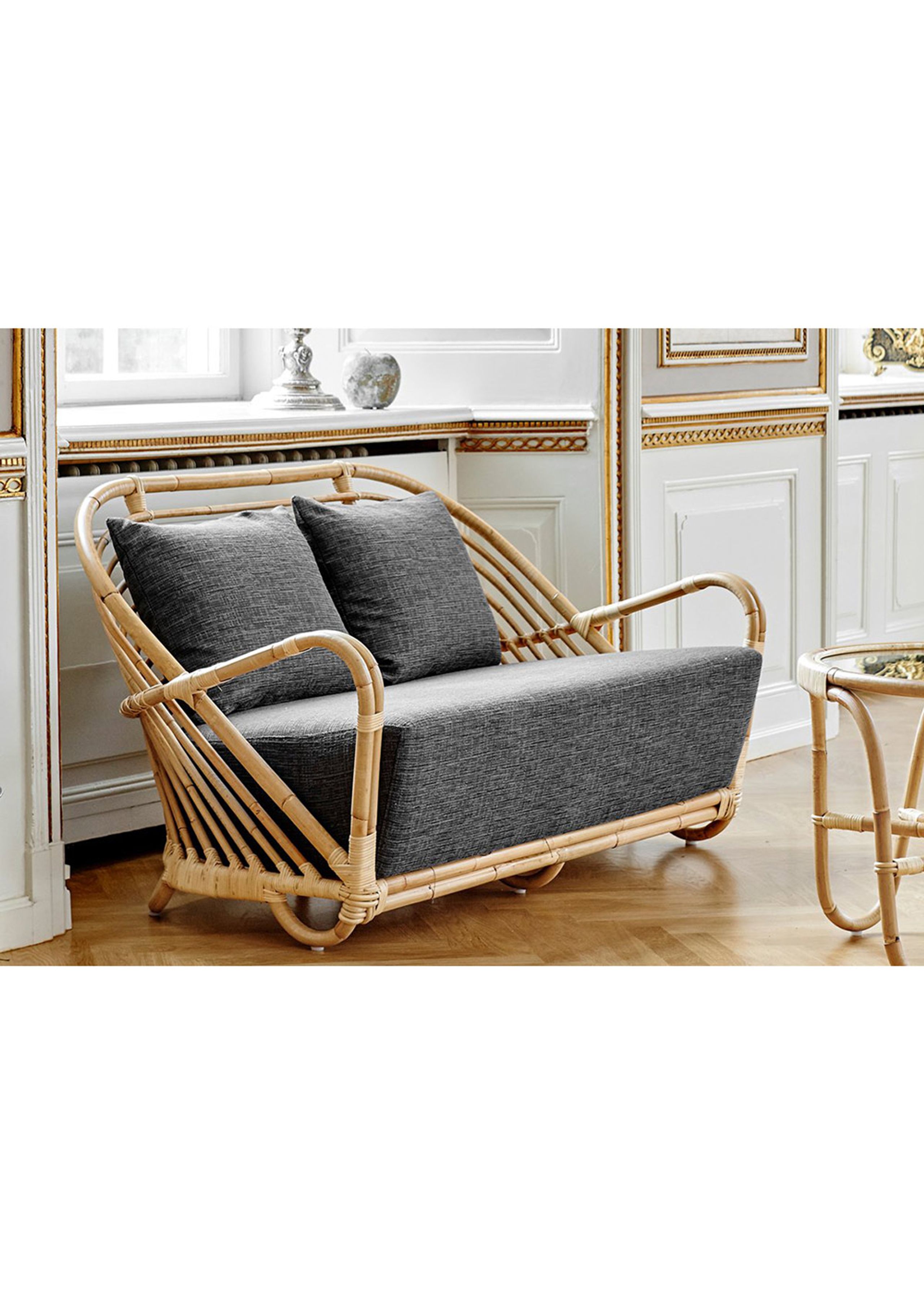 Sika - Sofa - Charlottenborg 2-personers sofa - Natur - Dark Blue