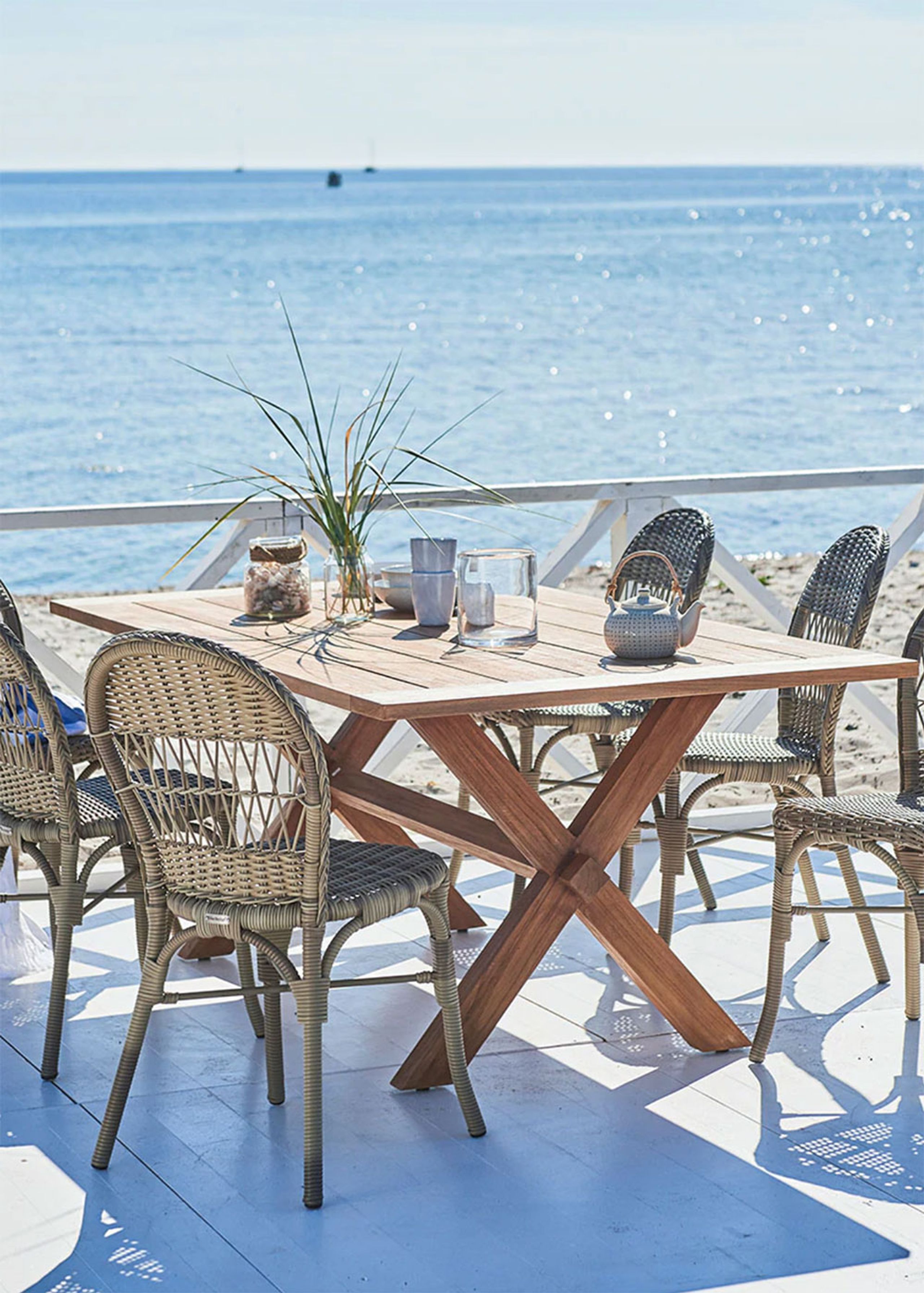 Sika - Stół jadalny - Colonial teak Spisebord - 200 x 100 cm