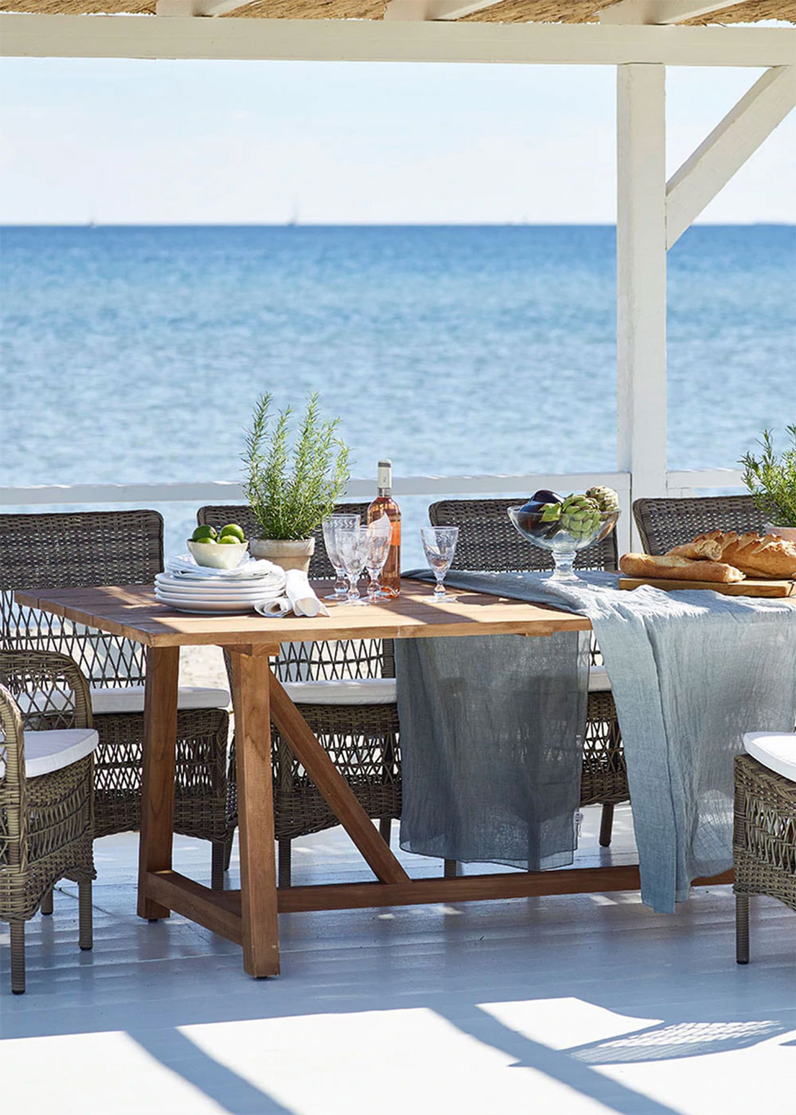 Sika - Dining Table - George teak Udtræksbord - 200/280 x 100 cm