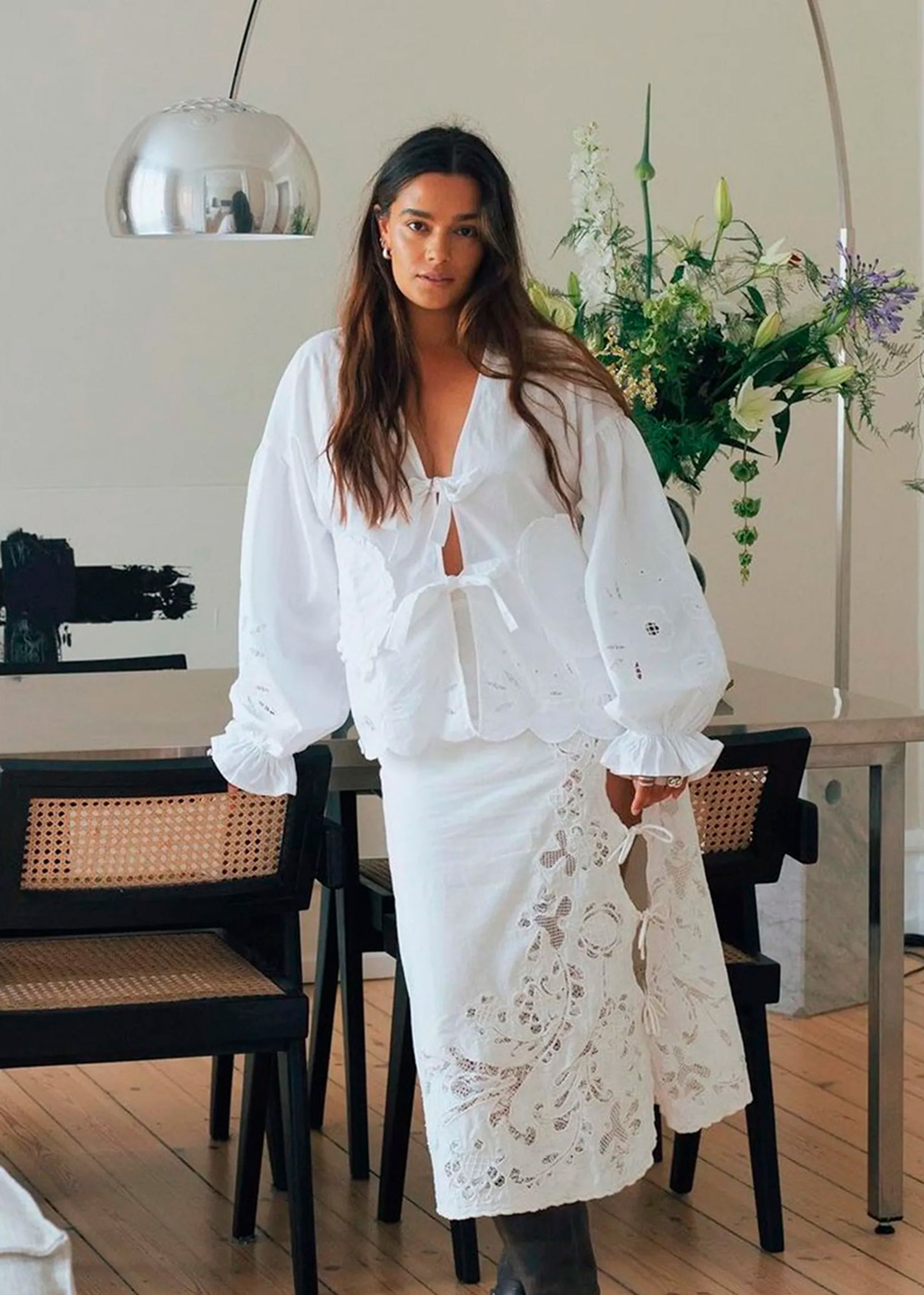 Sissel Edelbo - Bluse - Maibritt Organic Cotton Top - Ecru