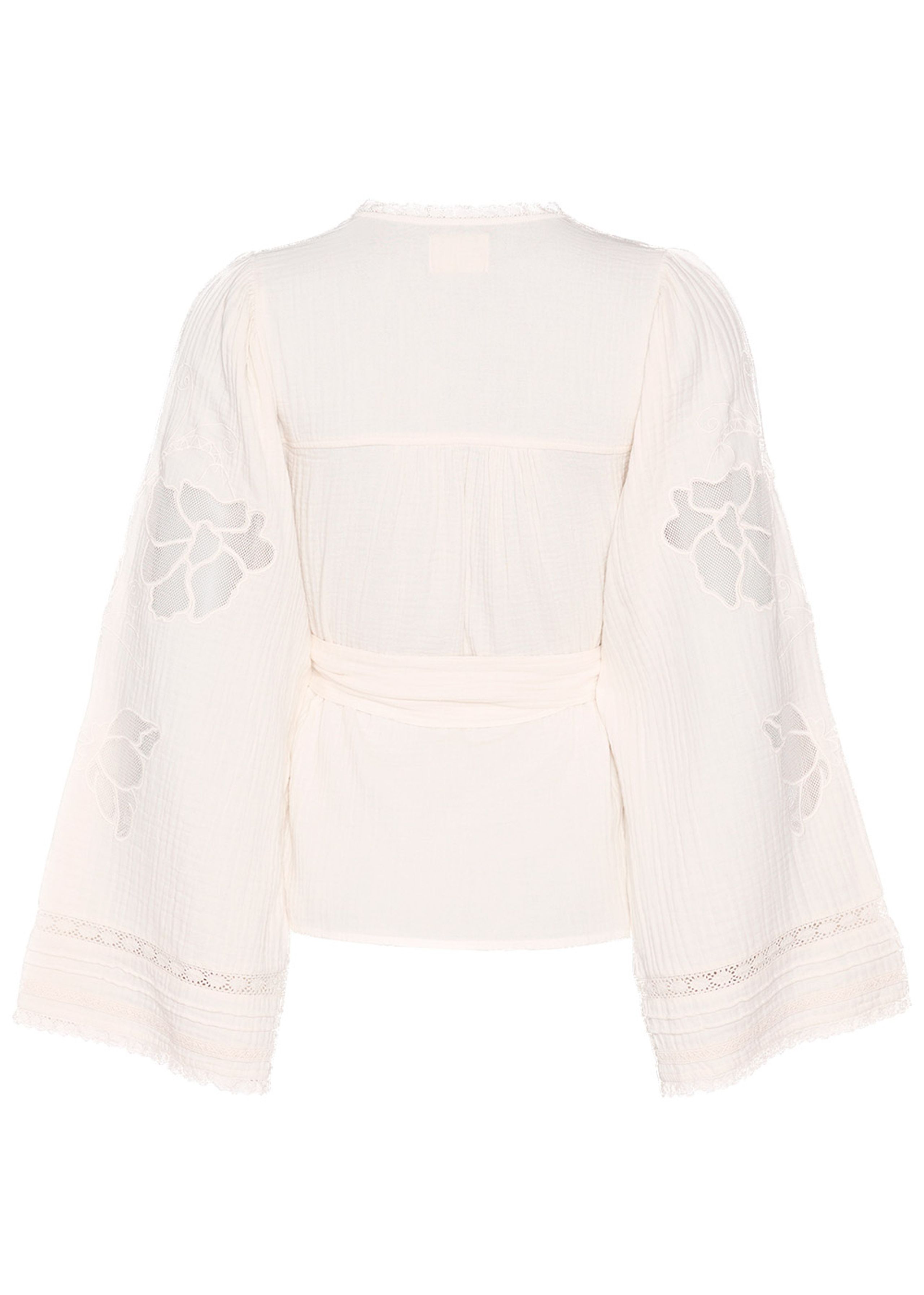 Sissel Edelbo - Camicetta - Winfrey Organic Cotton Wrap Top - Off White