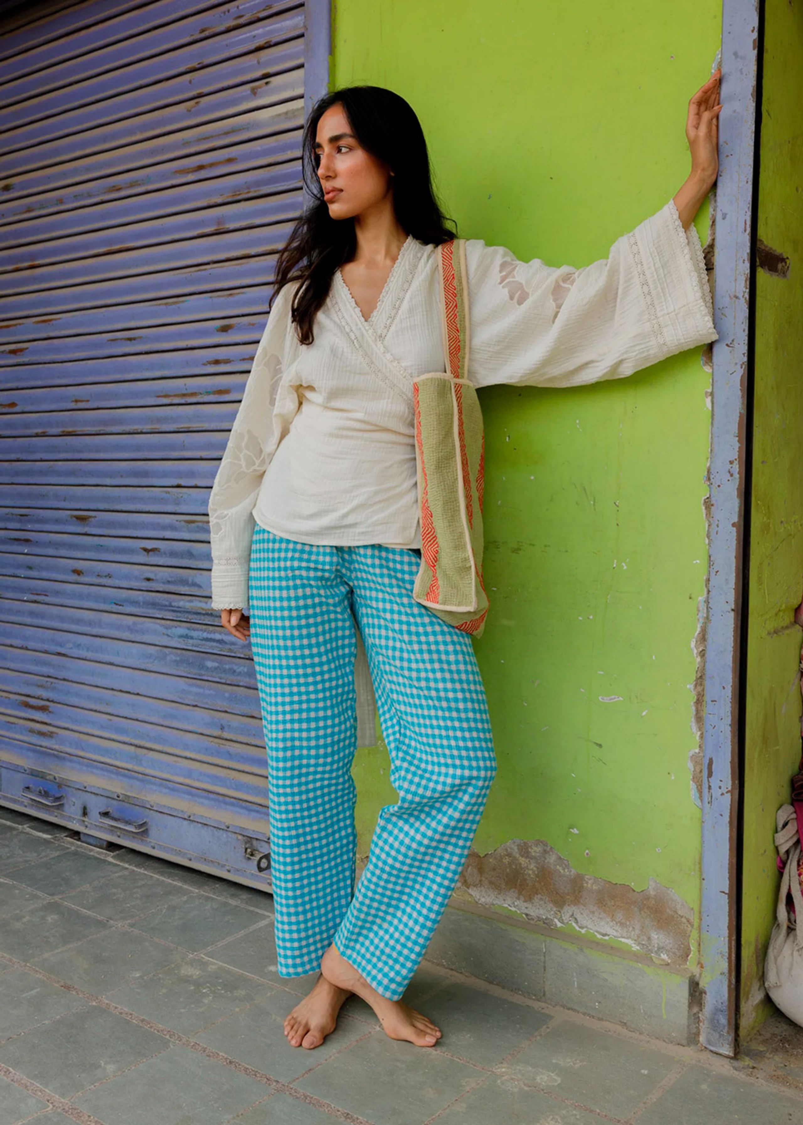 Sissel Edelbo - Camicetta - Winfrey Organic Cotton Wrap Top - Off White