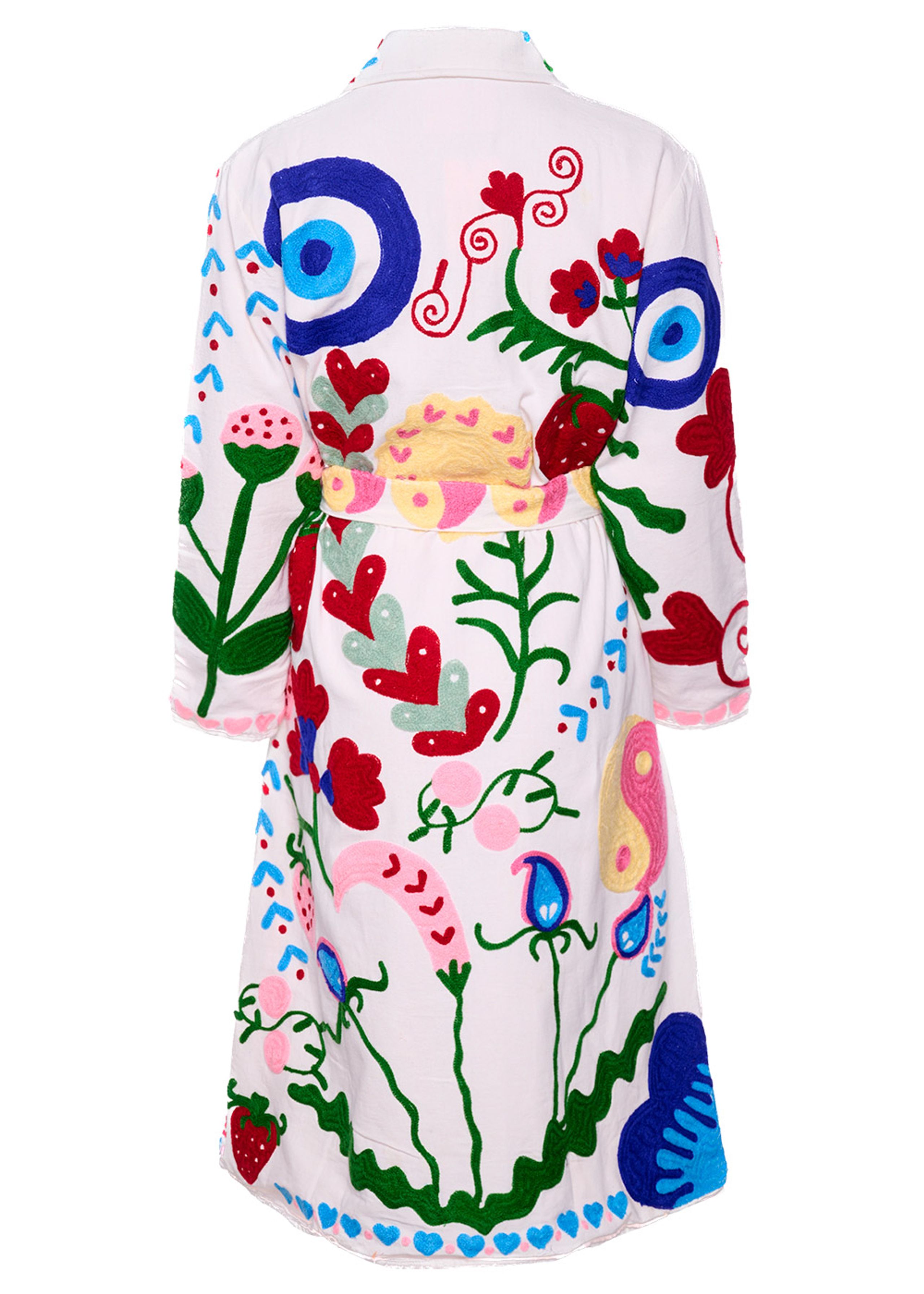 Sissel Edelbo - Płaszcz - Rose Suzani Coat - White Swan