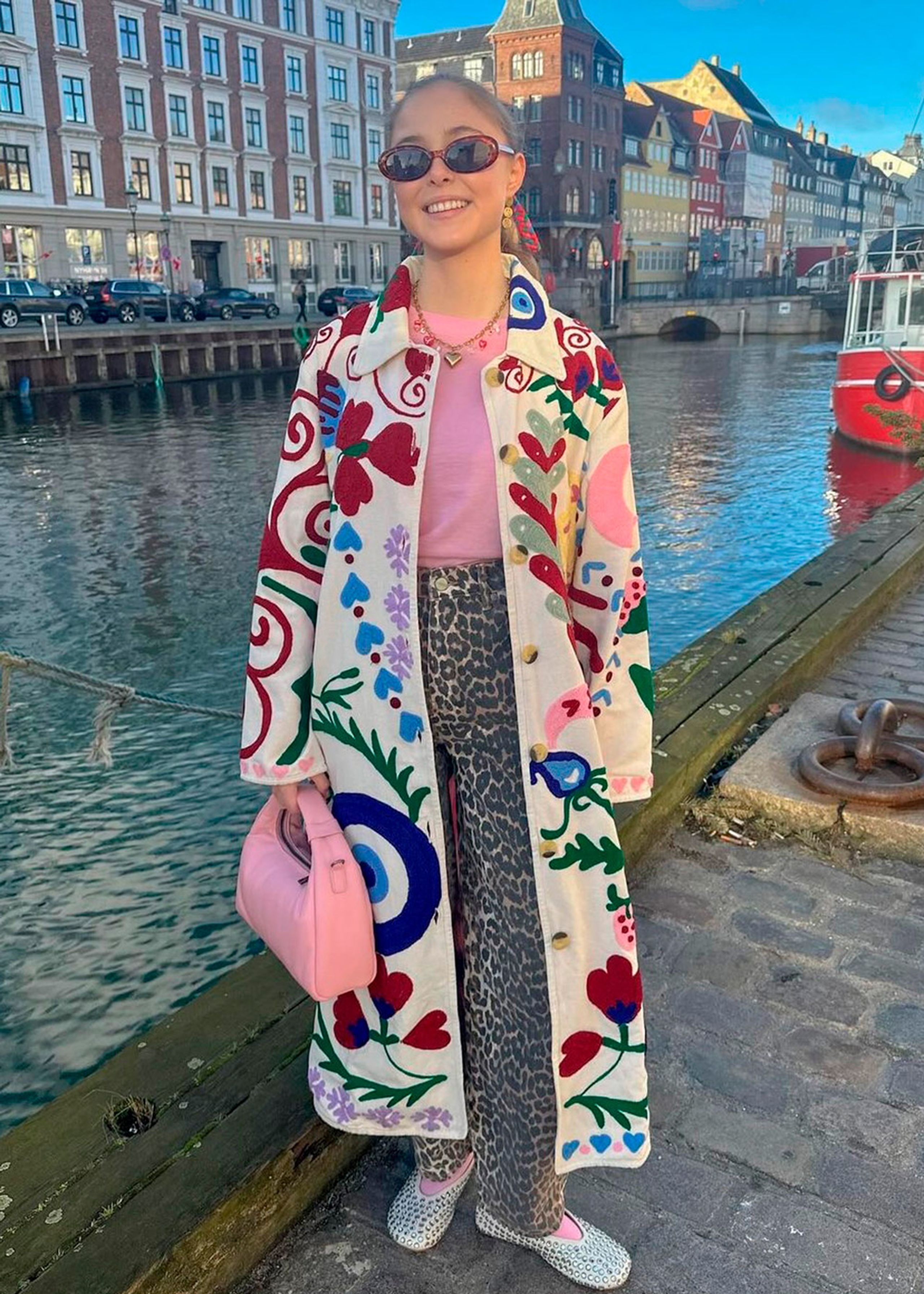 Sissel Edelbo - Płaszcz - Rose Suzani Coat - White Swan