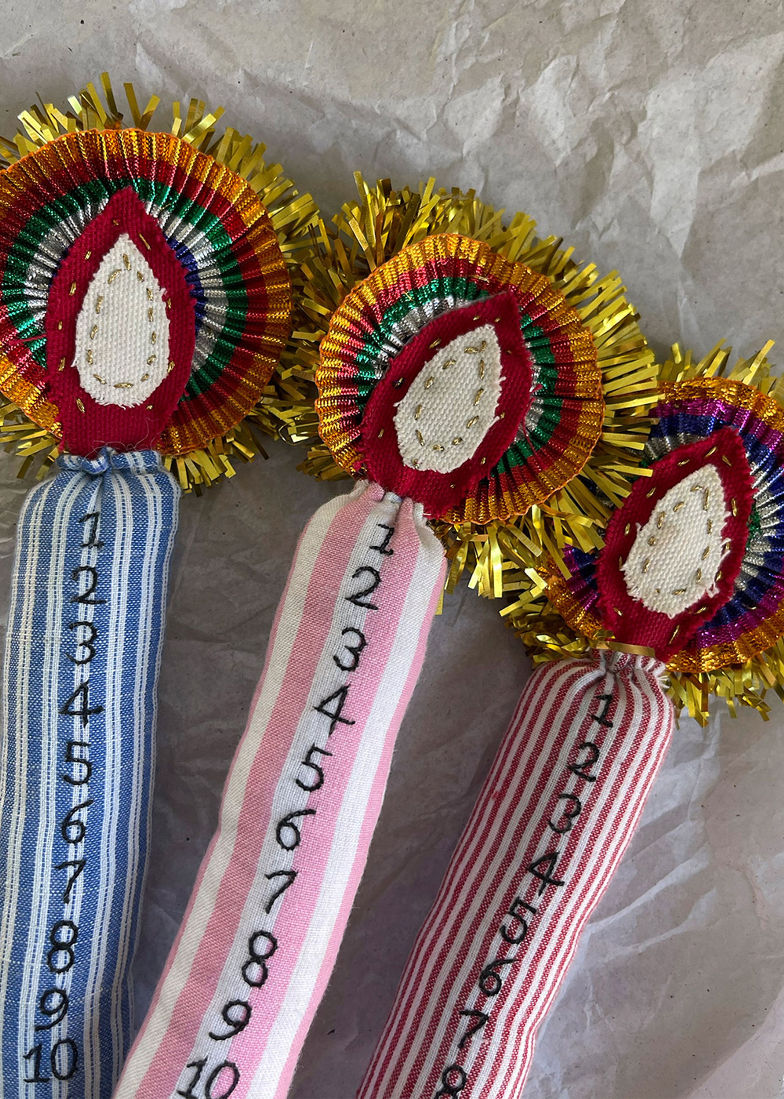 Sissel Edelbo - Christmas Ornaments - Calendar Light - Red Stripes