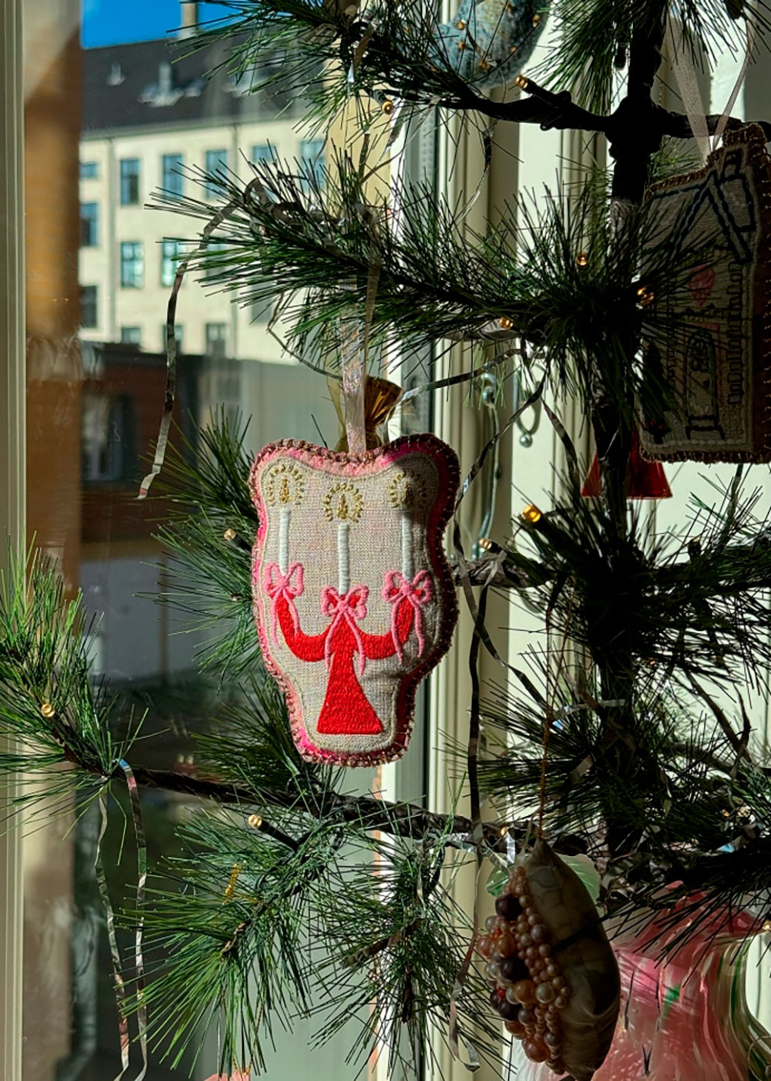 Sissel Edelbo - Ozdoby świąteczne - Candle Ornament - Pink