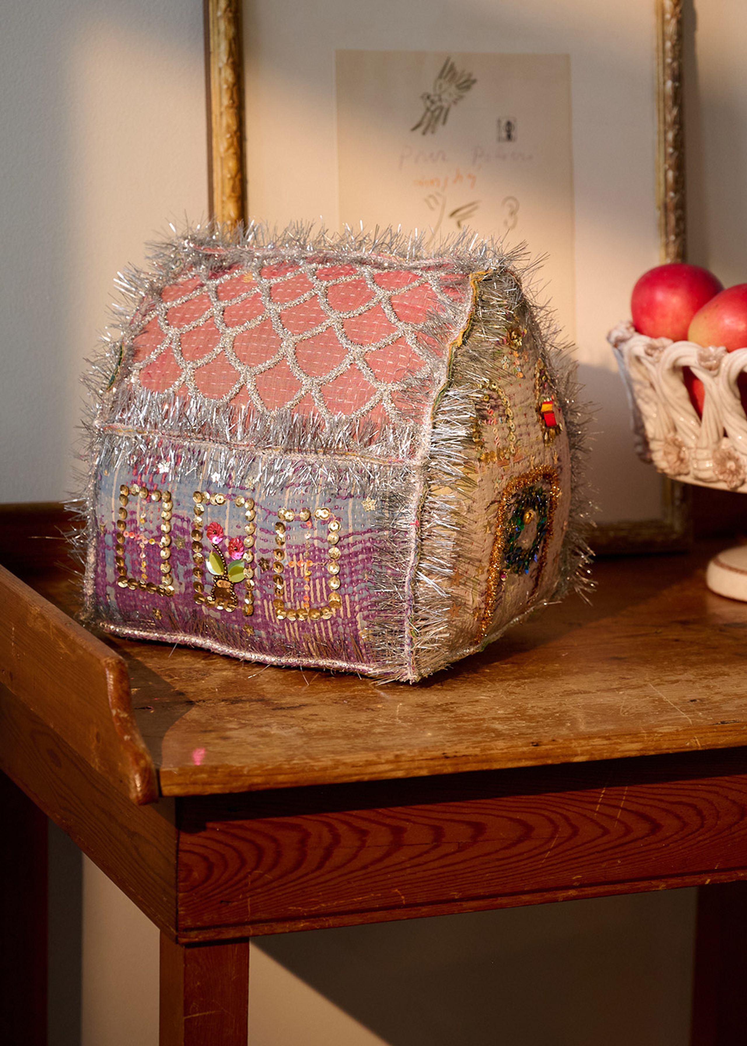 Sissel Edelbo - Julepynt - Large Gingerbread Kantha House - No. 210