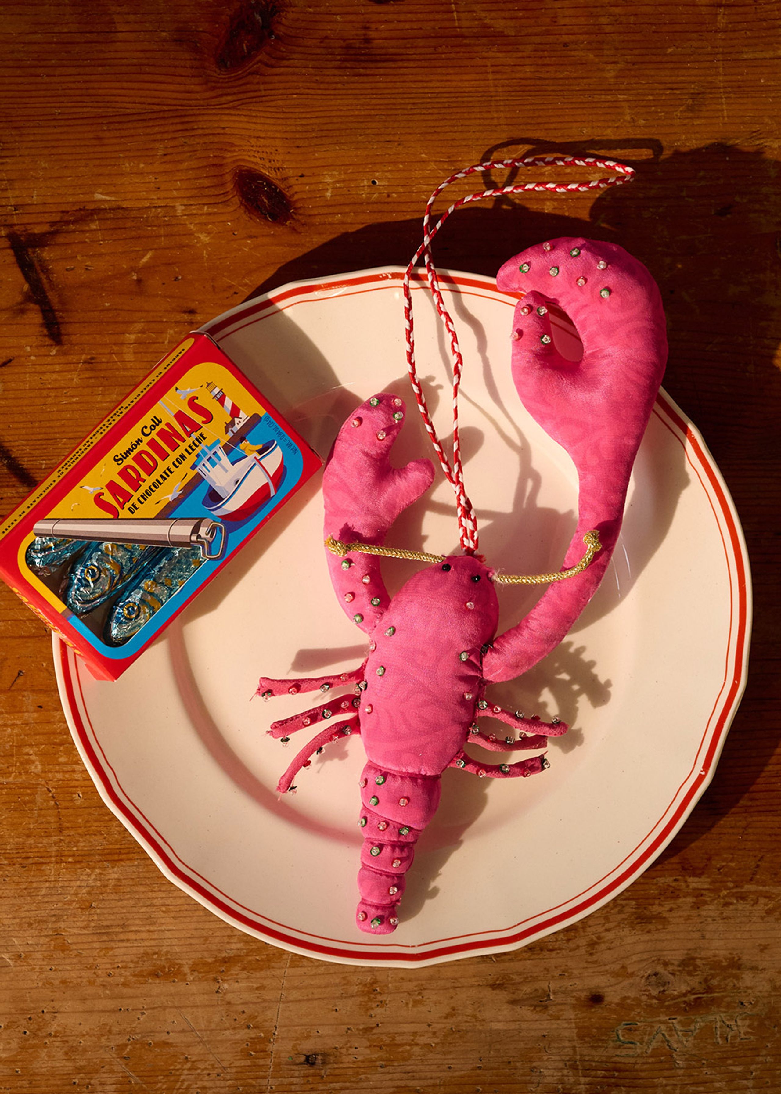 Sissel Edelbo - Julepynt - Lobster SILK Ornament - Sassy No. 15