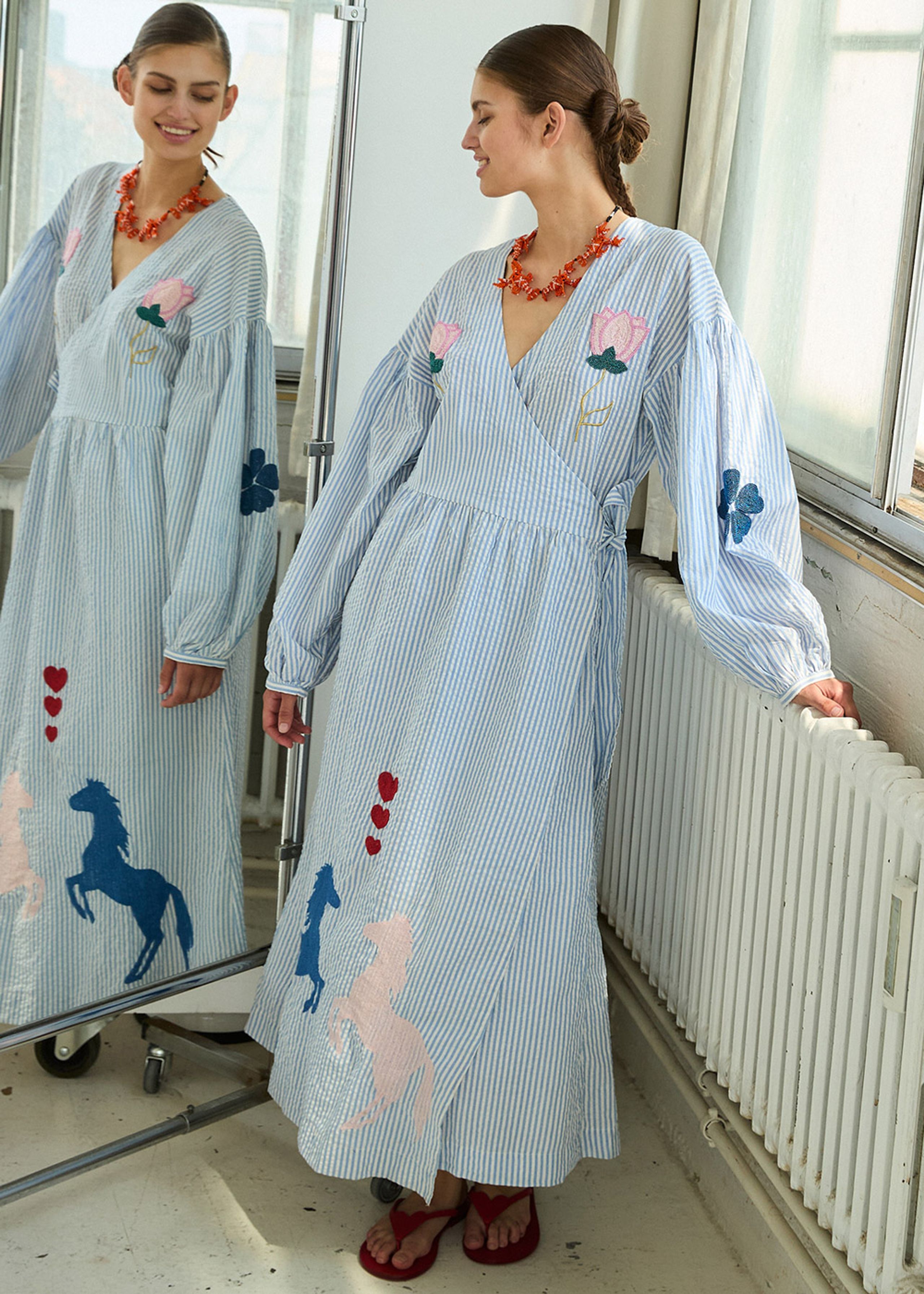 Sissel Edelbo - Kjole - Caro Dress - Cashmere Blue