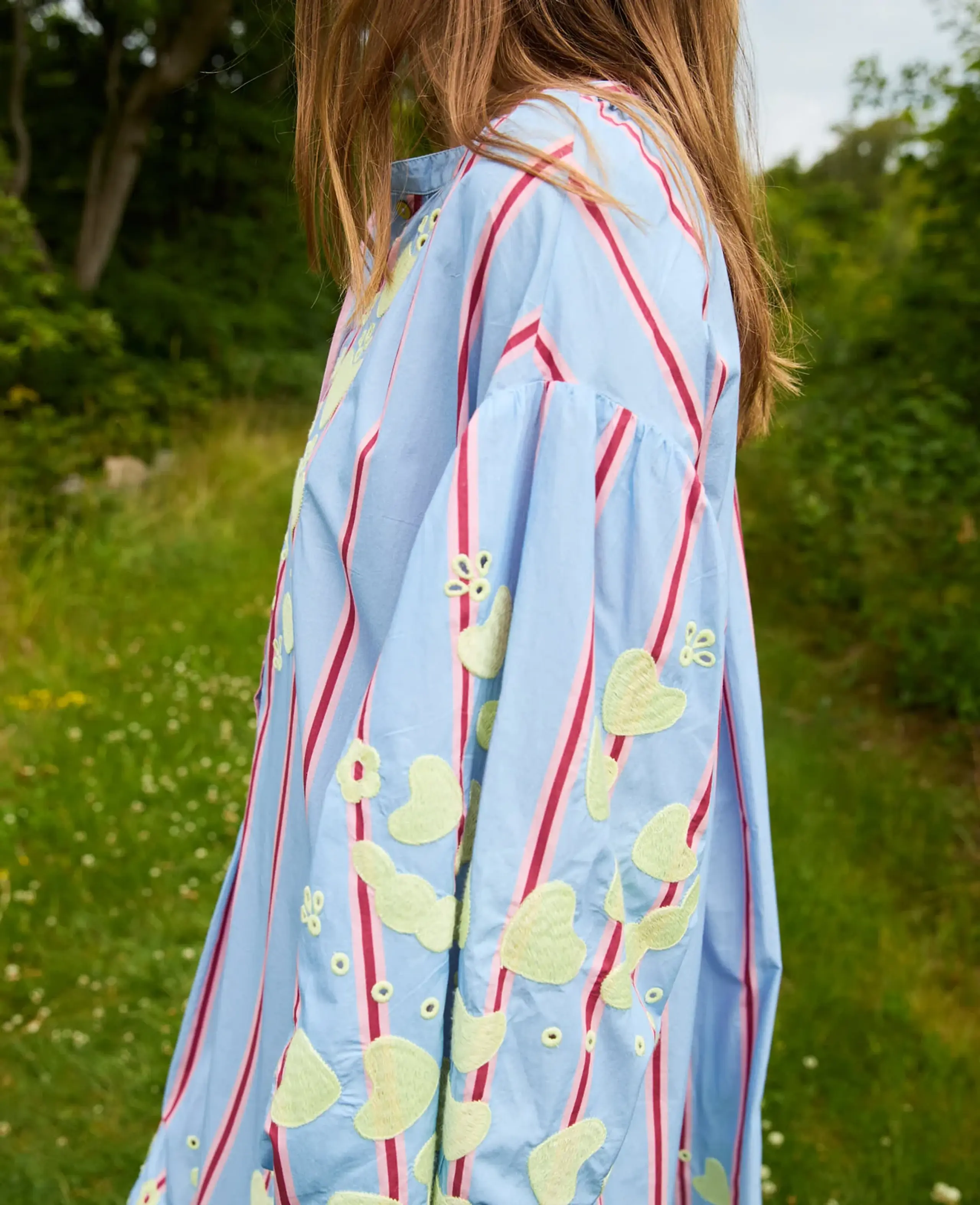 Sissel Edelbo - Dress - Elisabeth Dress - Bluebell Stripes