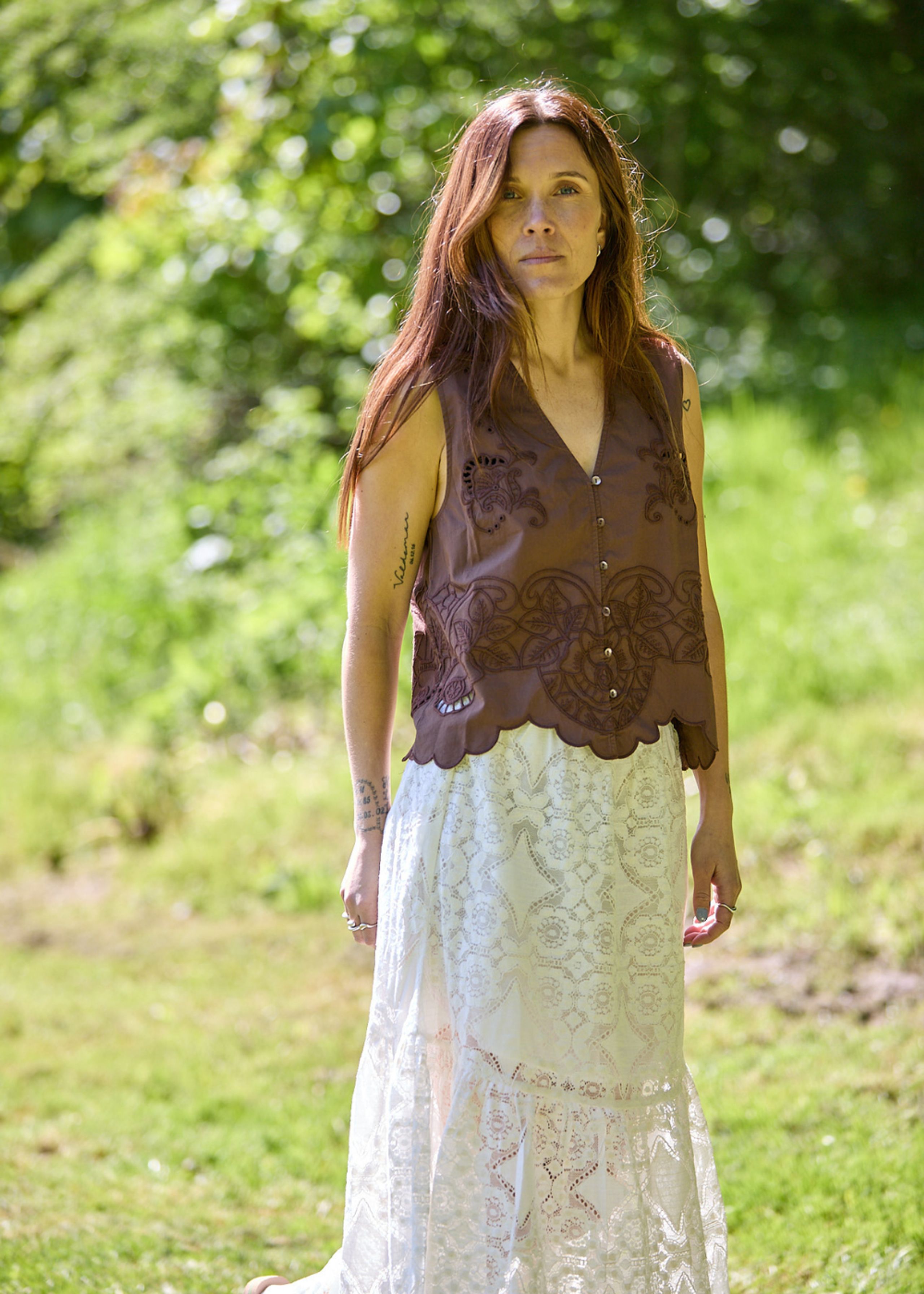 Sissel Edelbo - Top - Celestine Top - Soft Brown