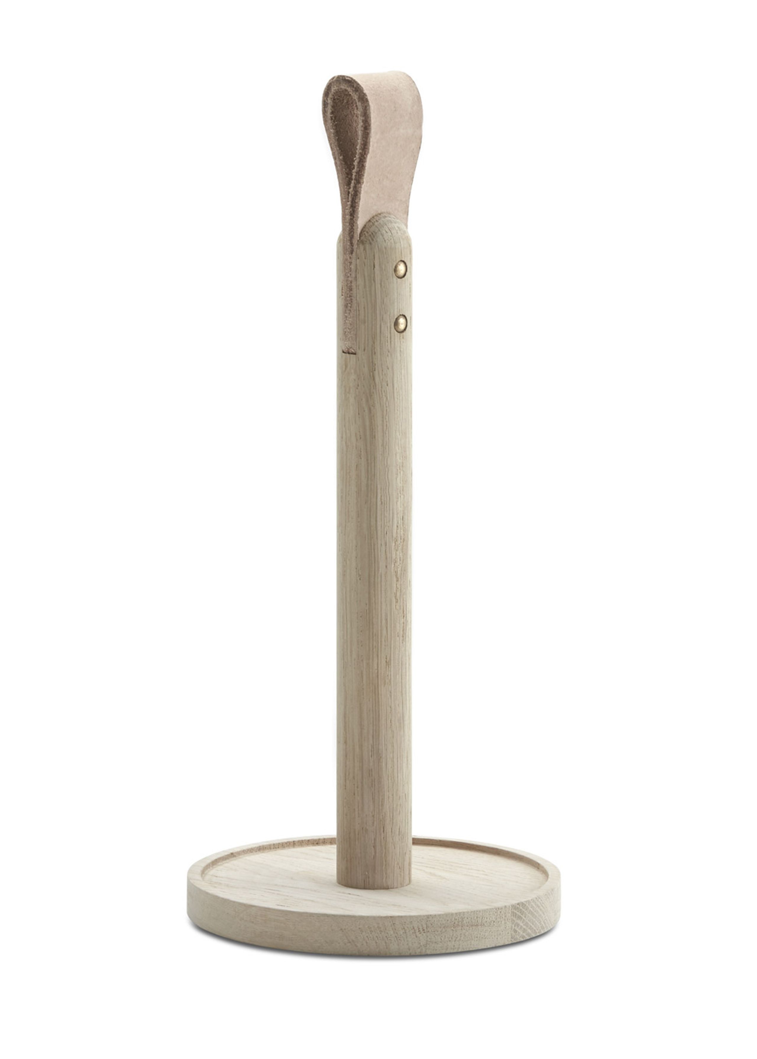 Skagerak - Köksrullehållare - Norr Paper Towel Holder - Oak / Leather