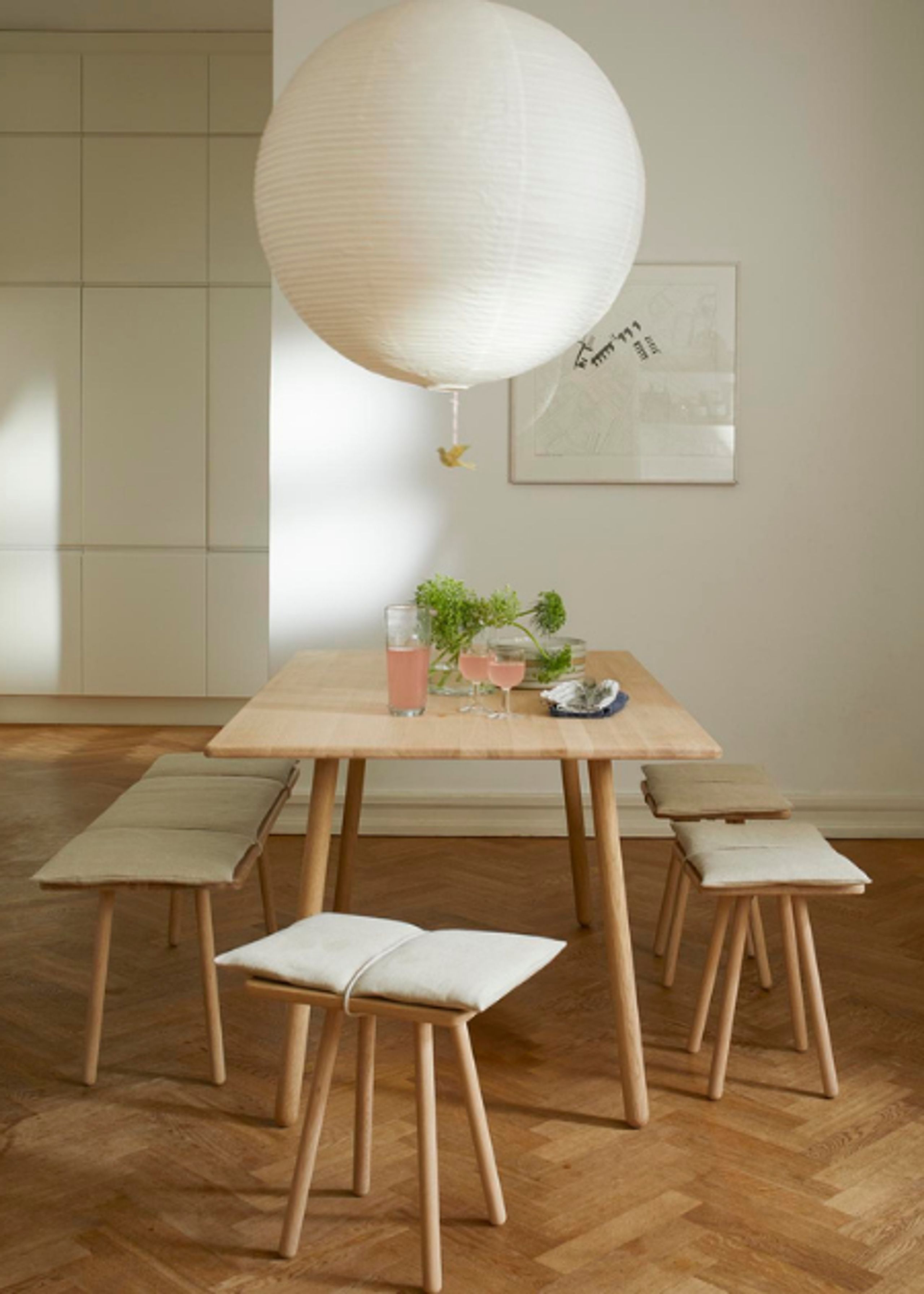 Skagerak - Stool - Georg Bench - Oak/Linen/Fibre Wadding