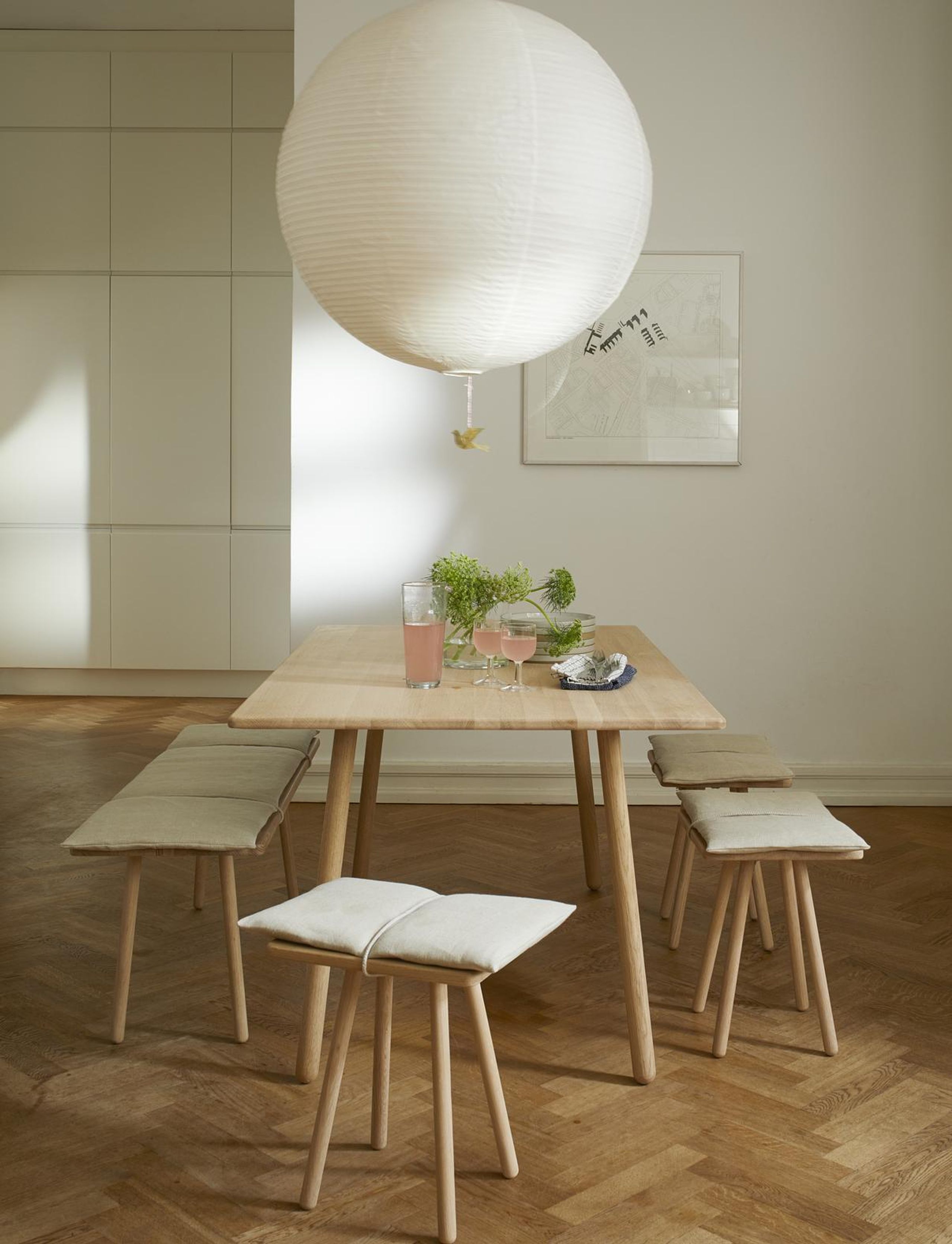 Skagerak - Stool - Georg Stool - Oak/Linen/Fibre Wadding