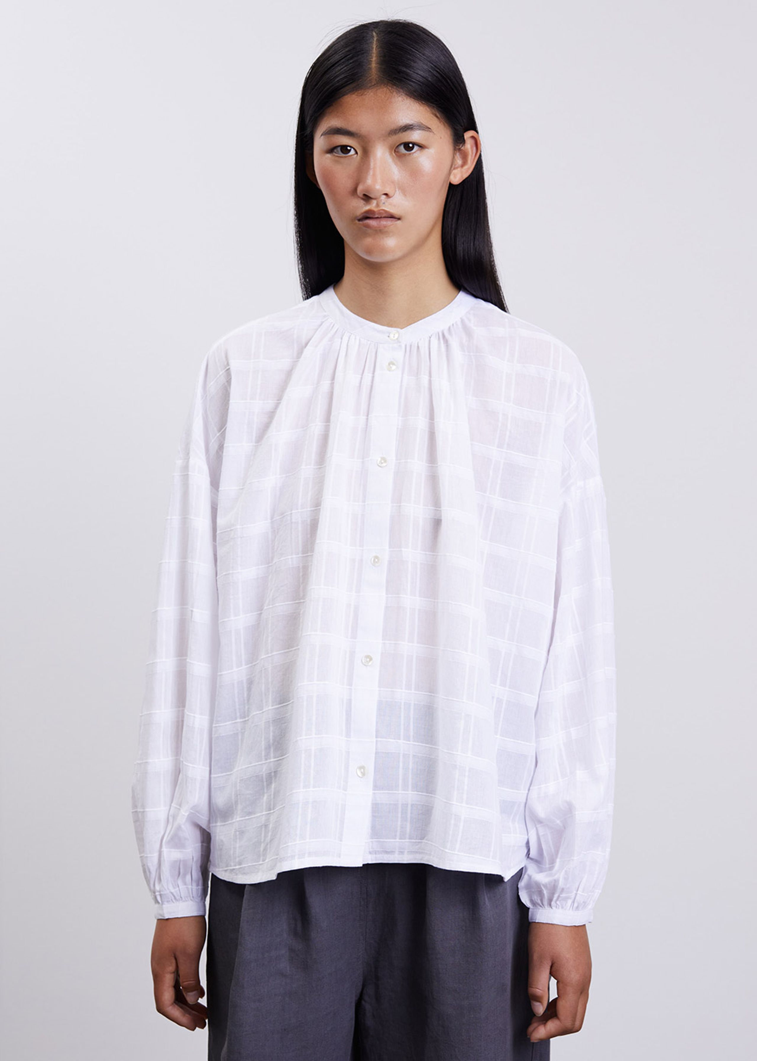 Skall Studio - Bluzka - Cilla Shirt - Optic White
